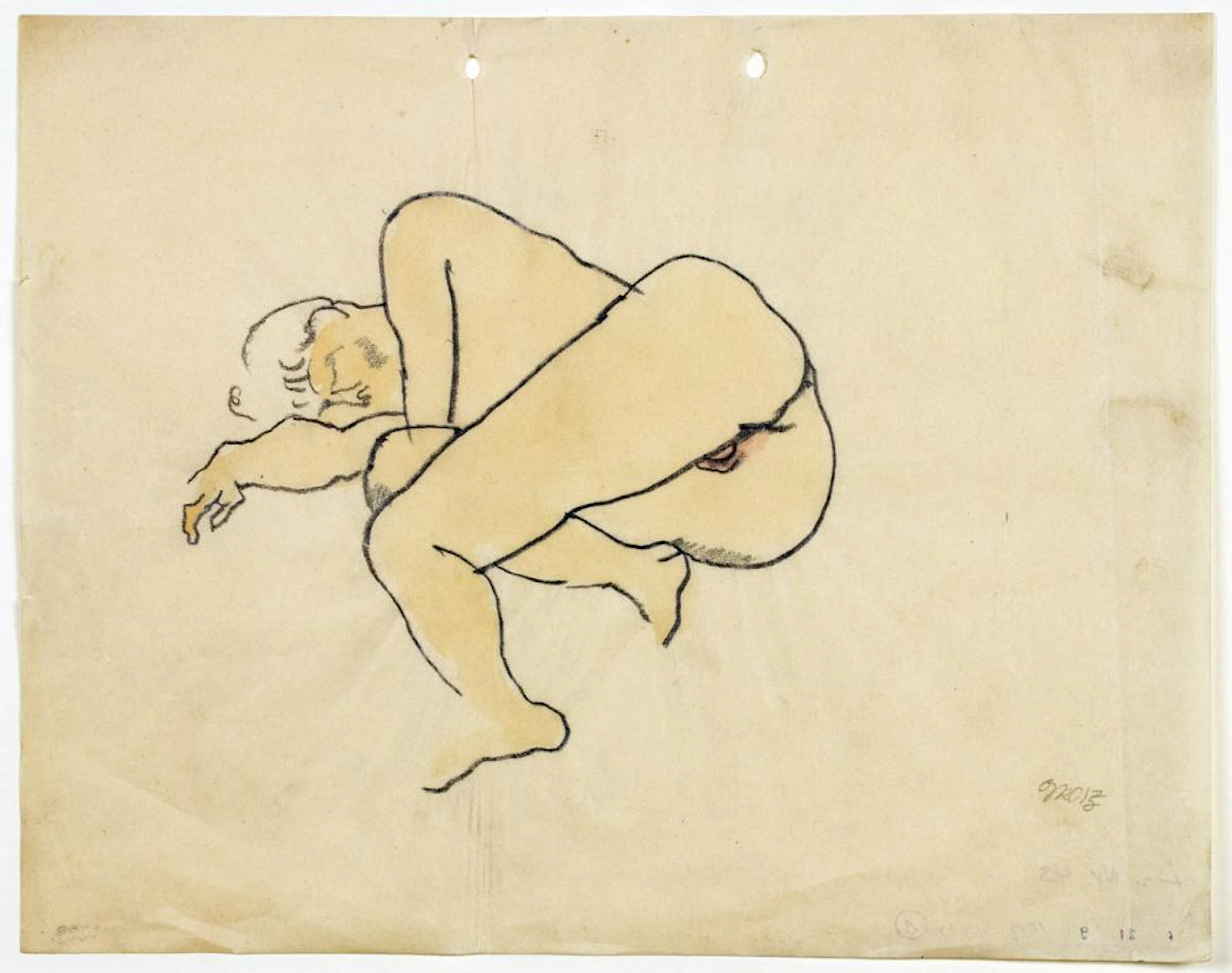 George Grosz. Liegender Akt.