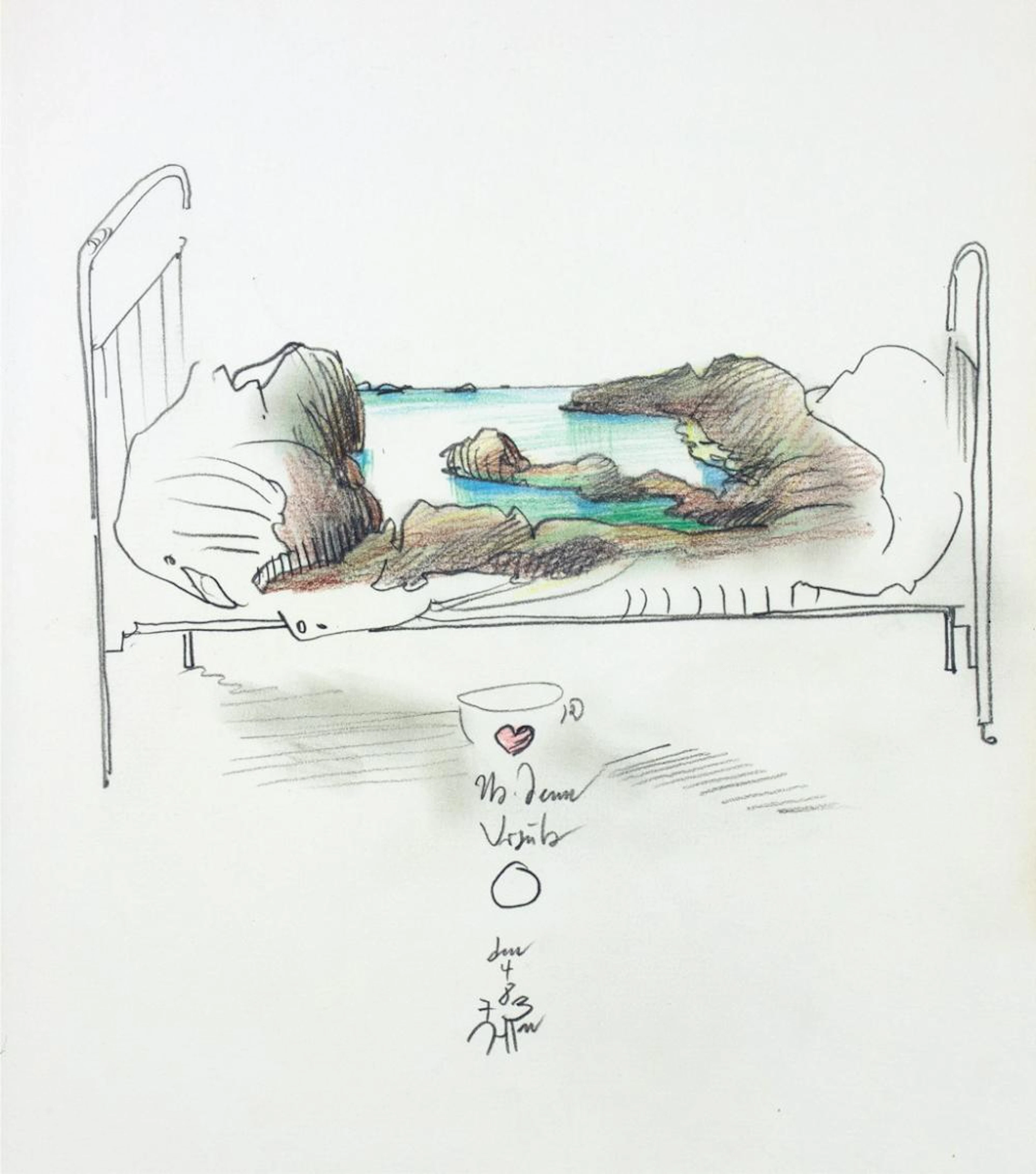 Horst Janssen. Ohne Titel.