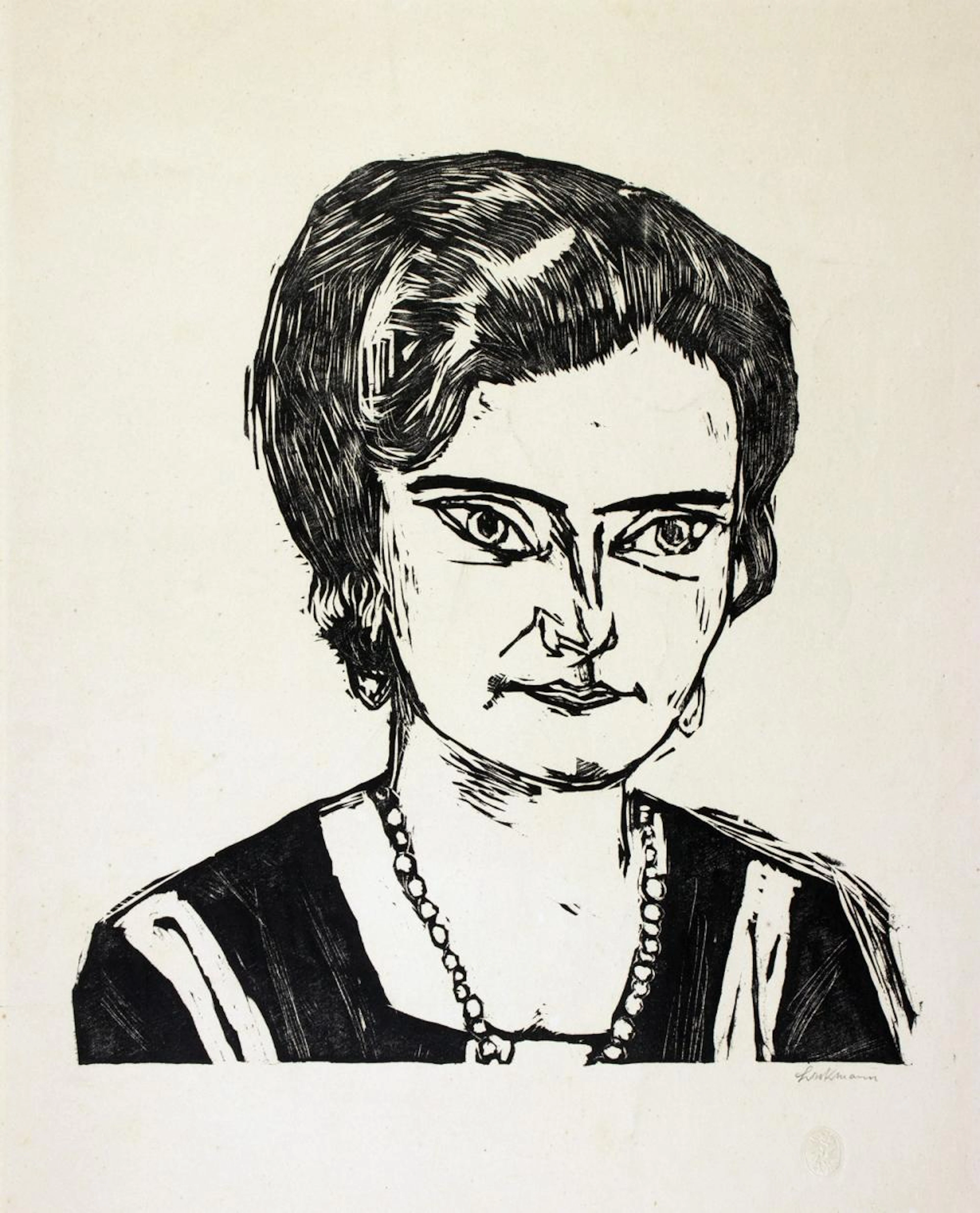 Max Beckmann. Bildnis Frau H. M. (Naila).