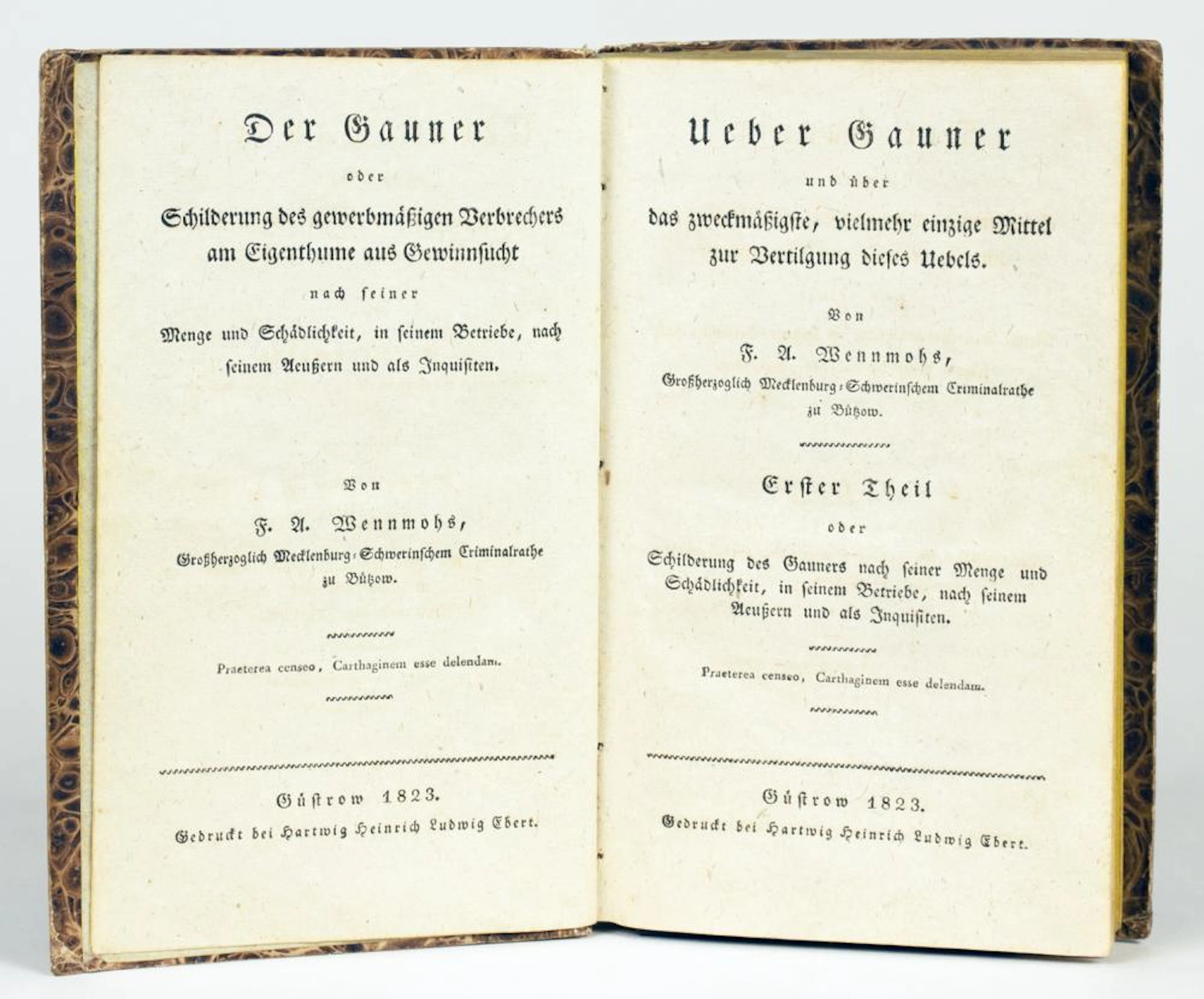 Kriminologie - F[ranz] A[ndreas] Wennmohs