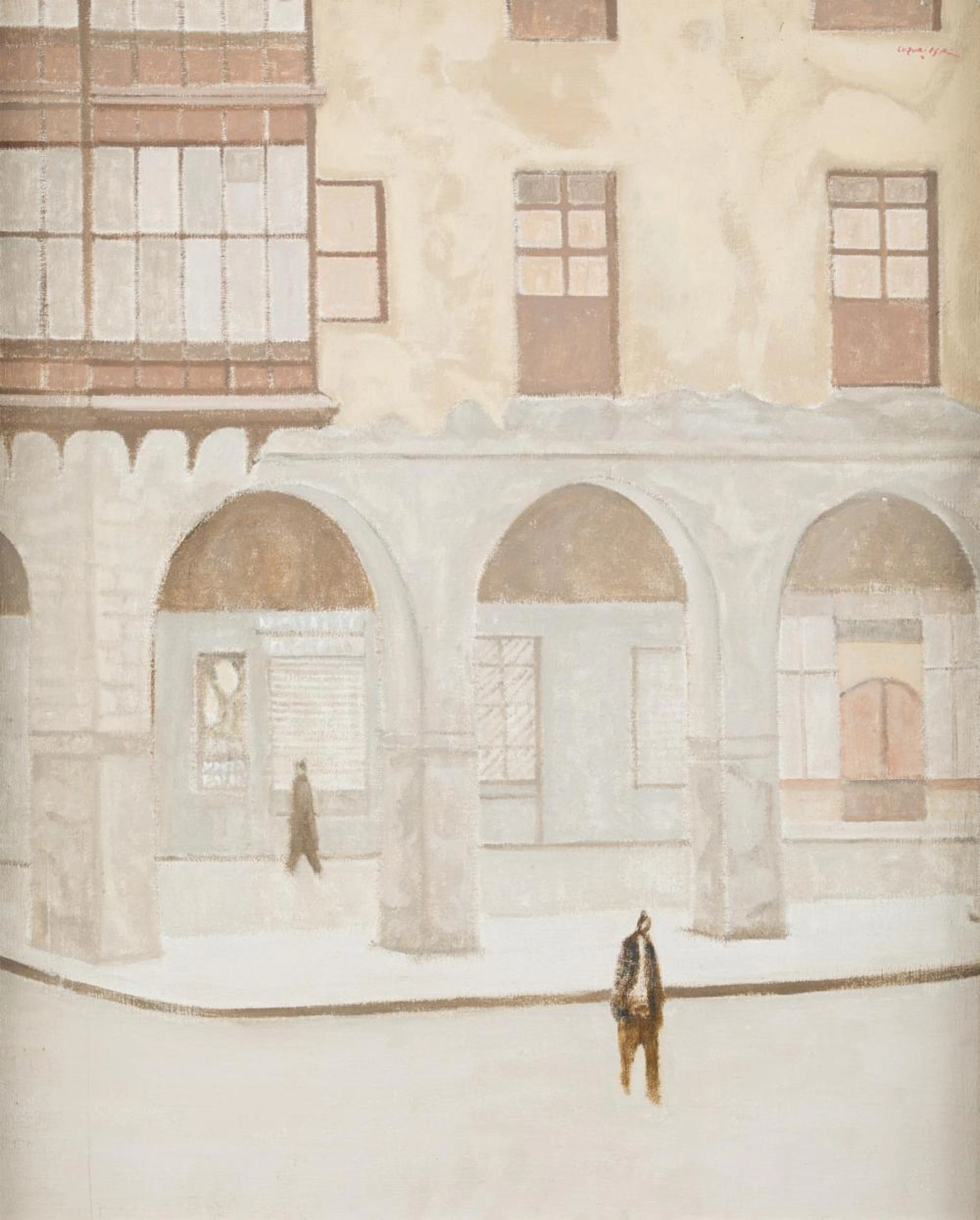 JOSE RAMON LUZURIAGA Deusto (Vizcaya) (1938) "Arcos de la Ribera (Bilbao)", 1974