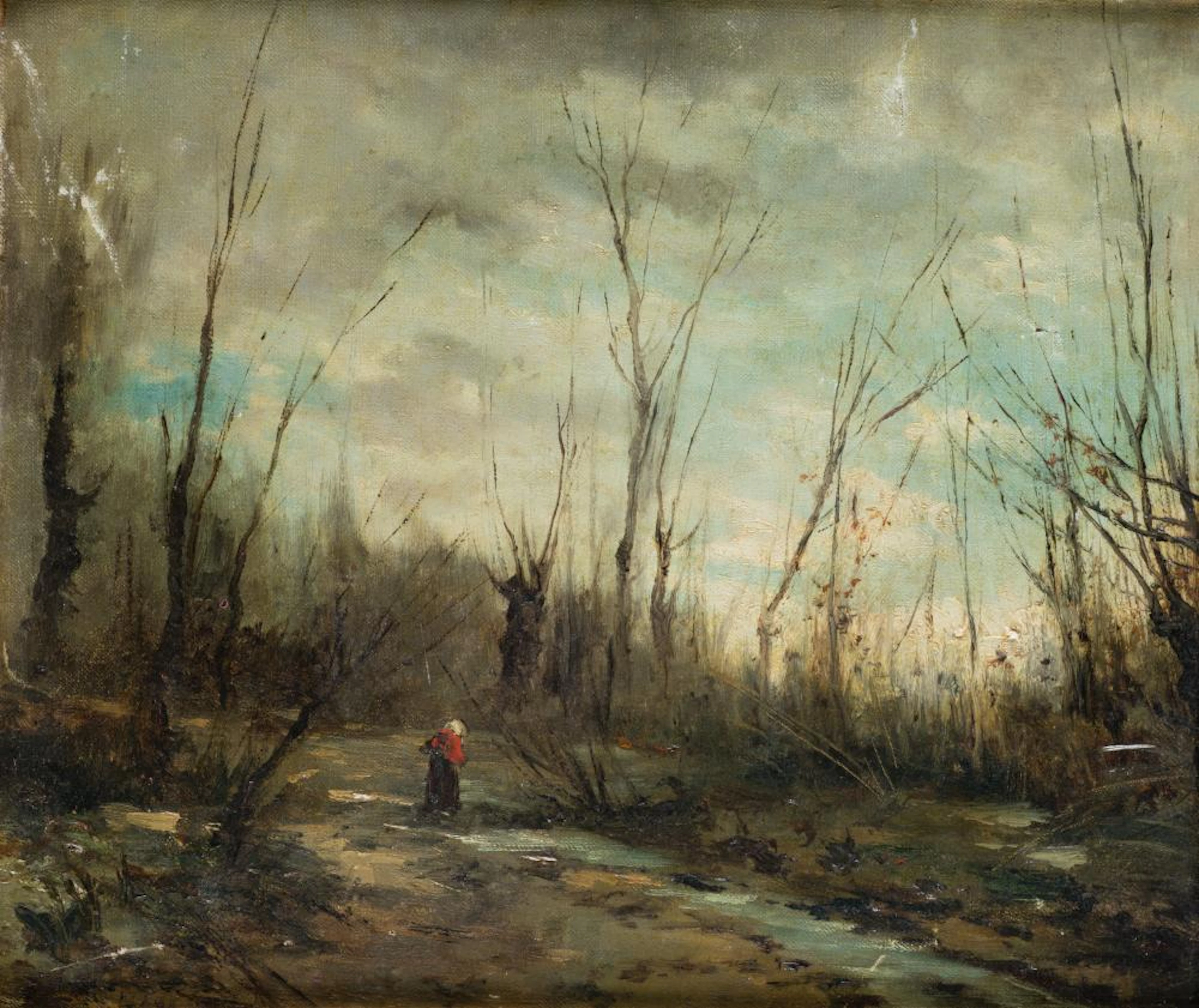 MANUEL RAMOS ARTAL Madrid (1855) / (1915) "Winter Afternoon"