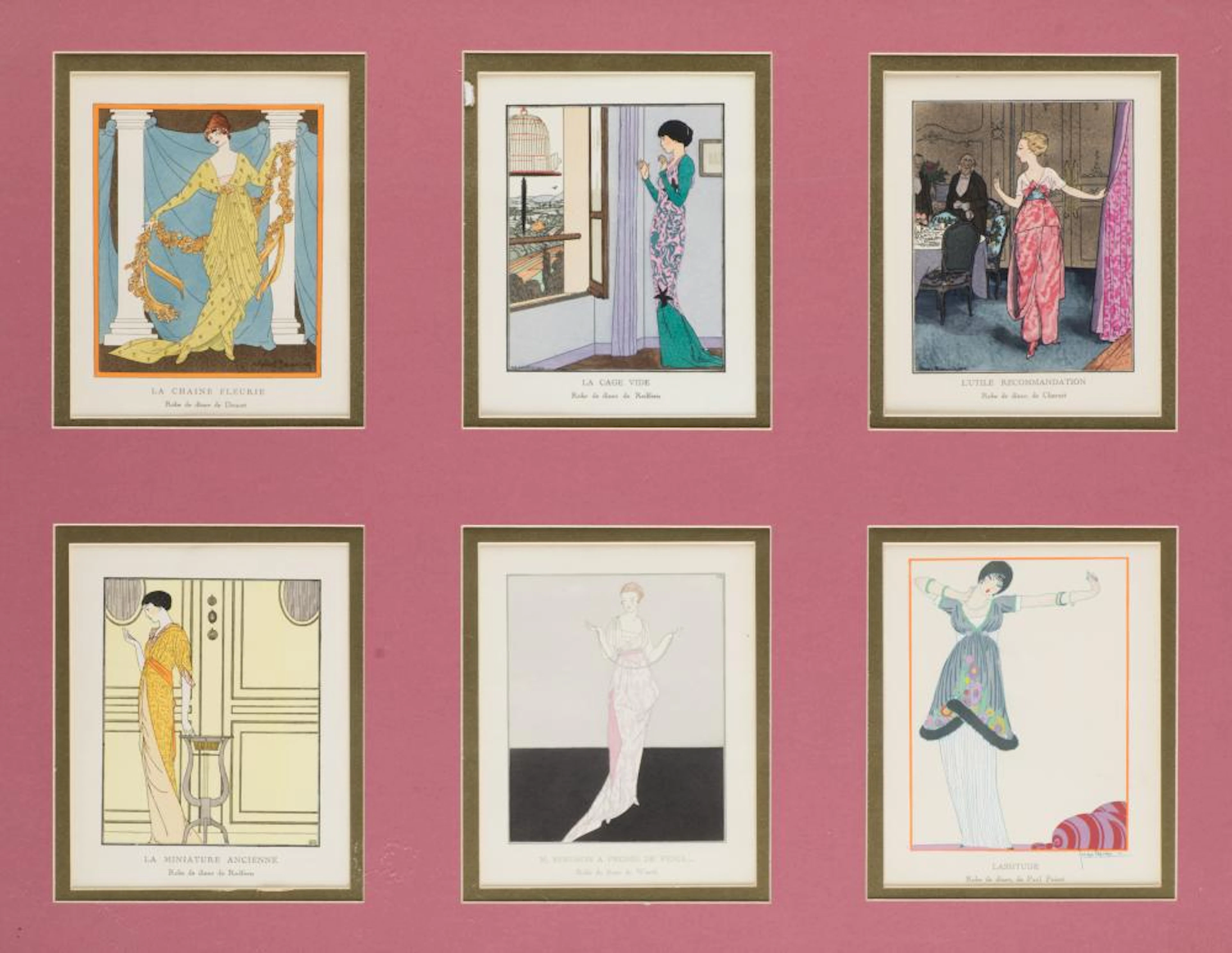 VARIOUS AUTHORS FRANCE (Early 20th century) "Fashion Designs", 1912-14
