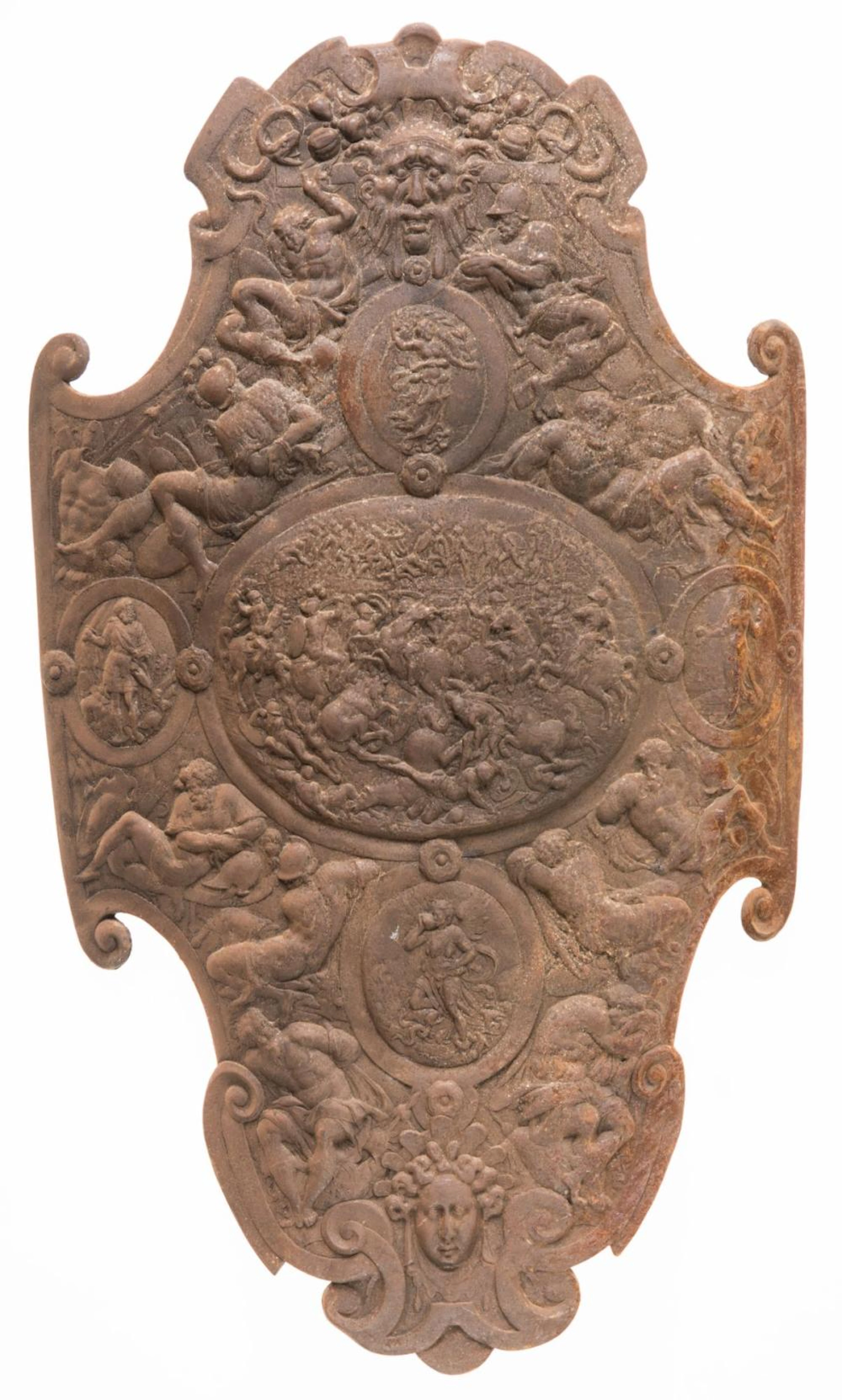 Decorative shield in Renaissance style, possibly England, 19th century