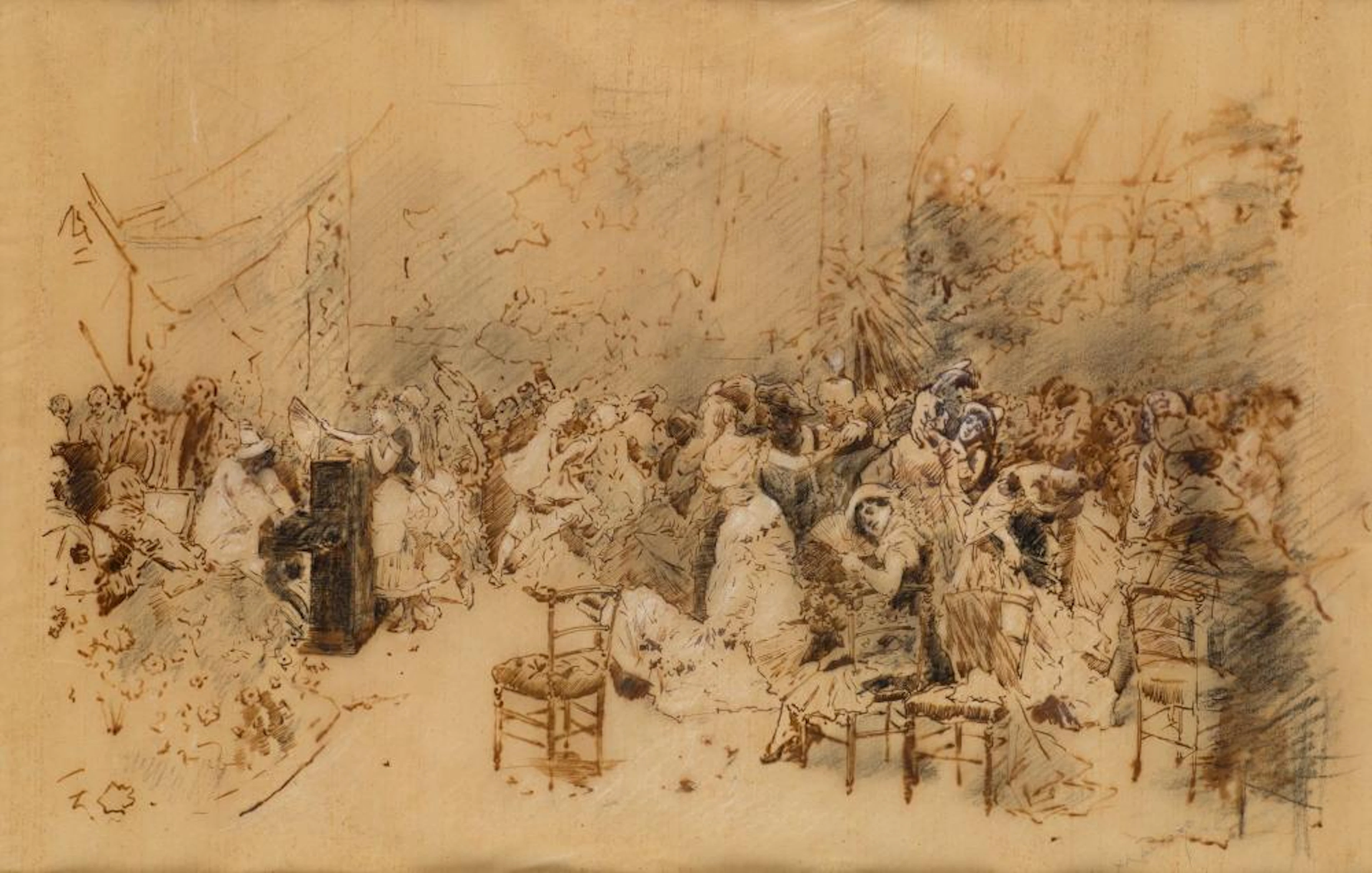 RAIMUNDO DE MADRAZO Y GARRETA Rome (1841) / Versailles (1920) "The Dance", 1789