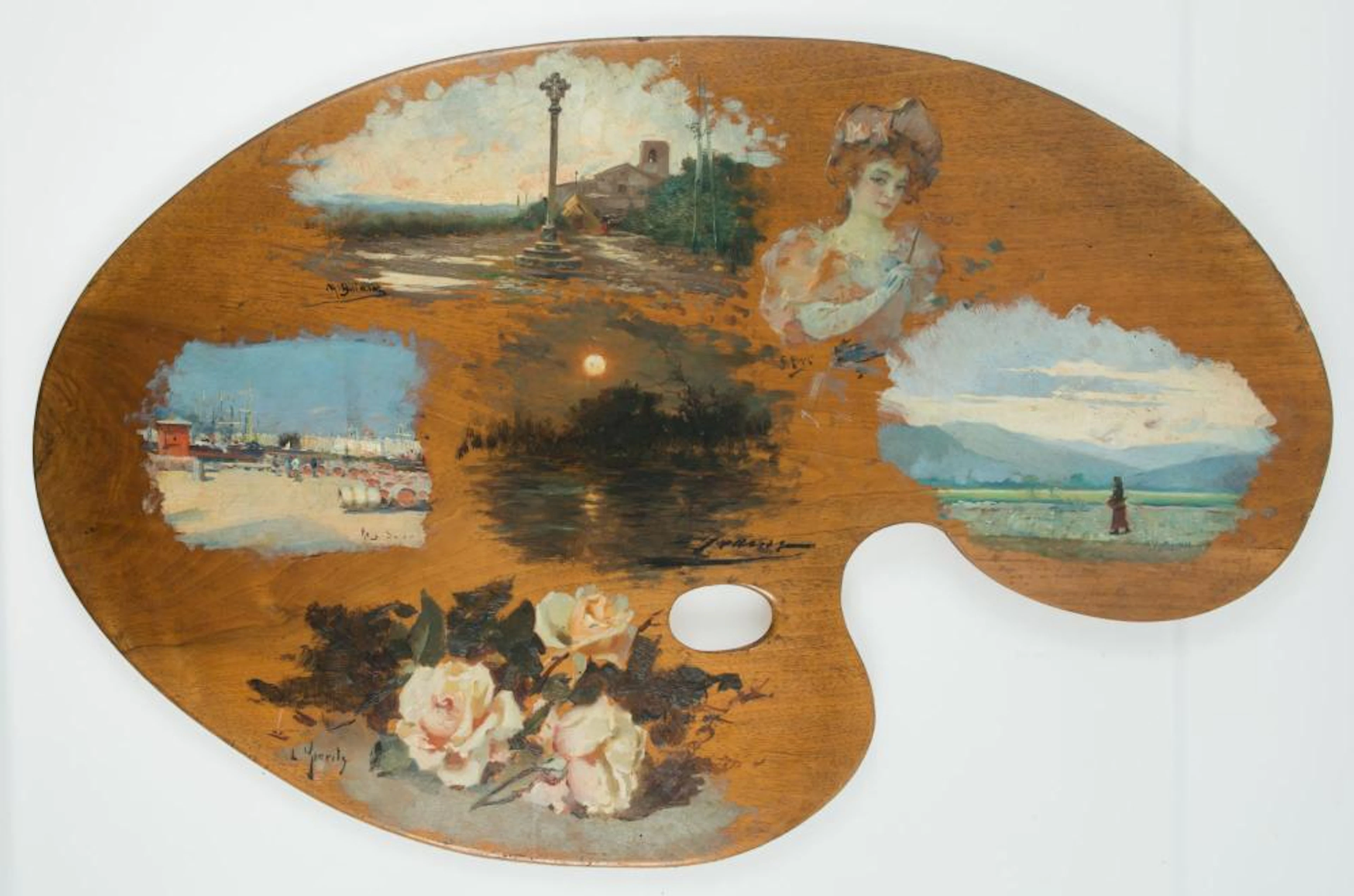 VARIOUS AUTHORS (19th century ) "Palette painter"