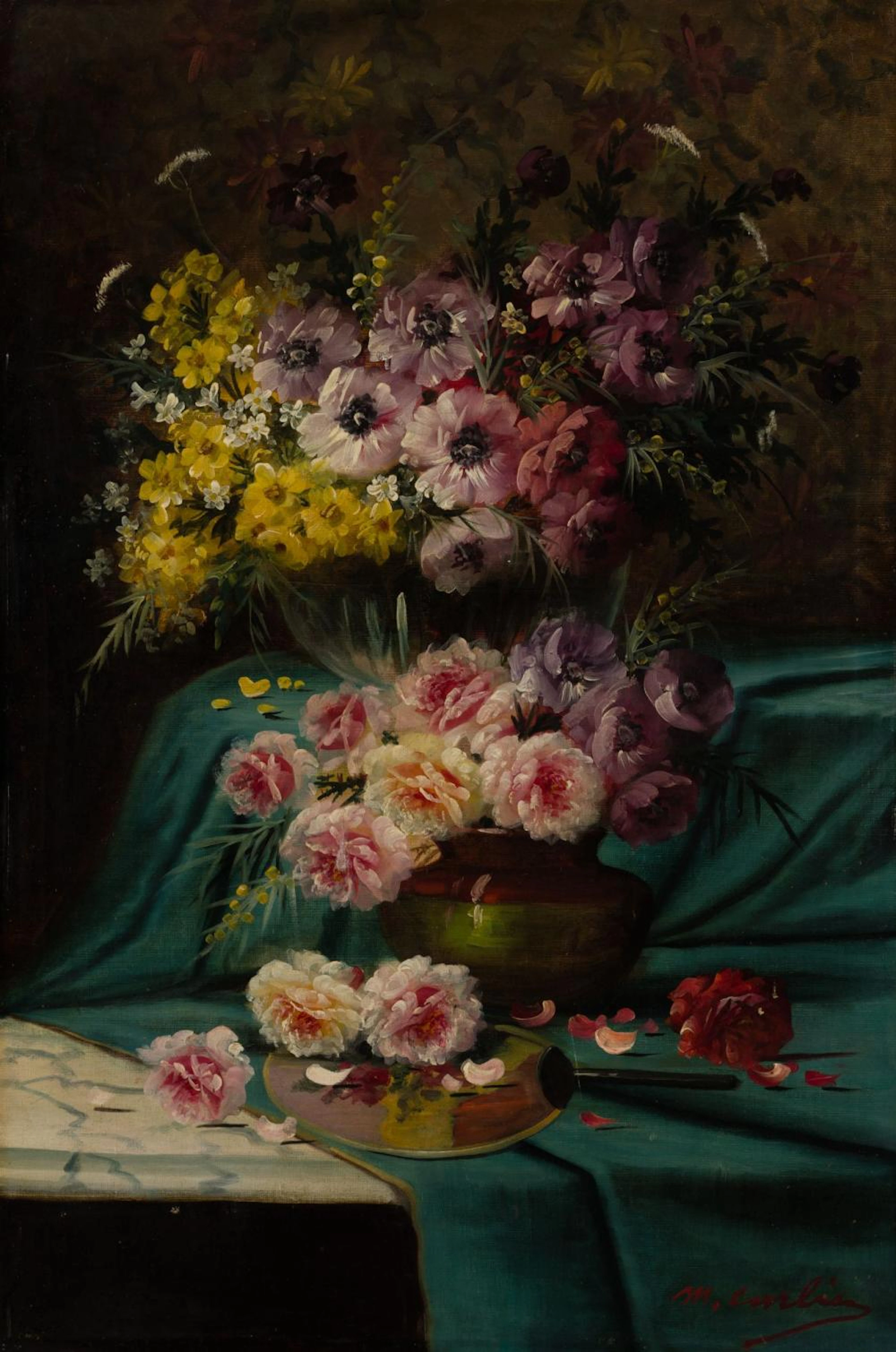 MAX ALBERT CARLIER Tourcoing, France (1872) / Brussels, Belgium (1938) "Flowers"