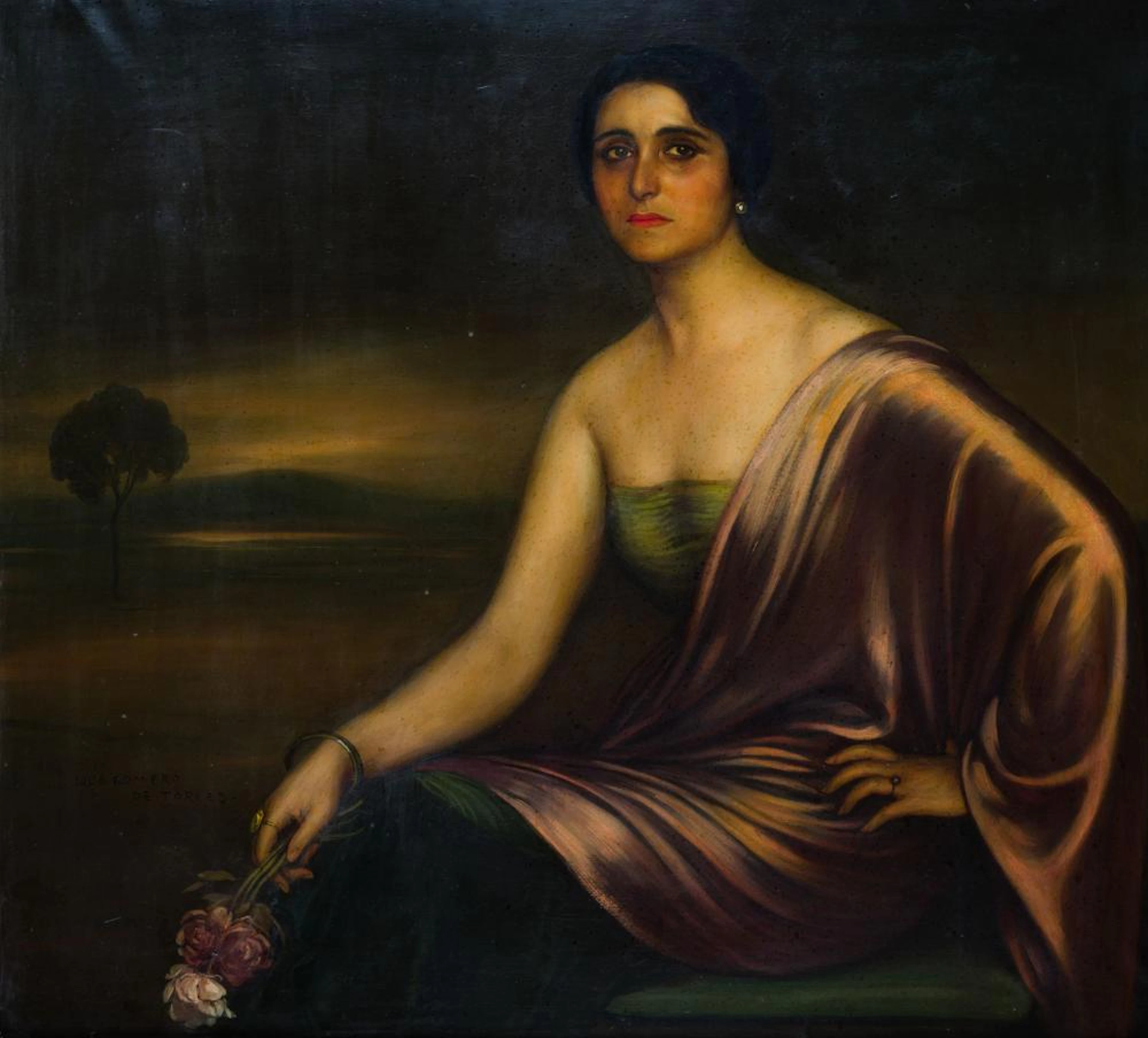 JULIO ROMERO DE TORRES Córdoba (1874 / 1930) "Portrait of...