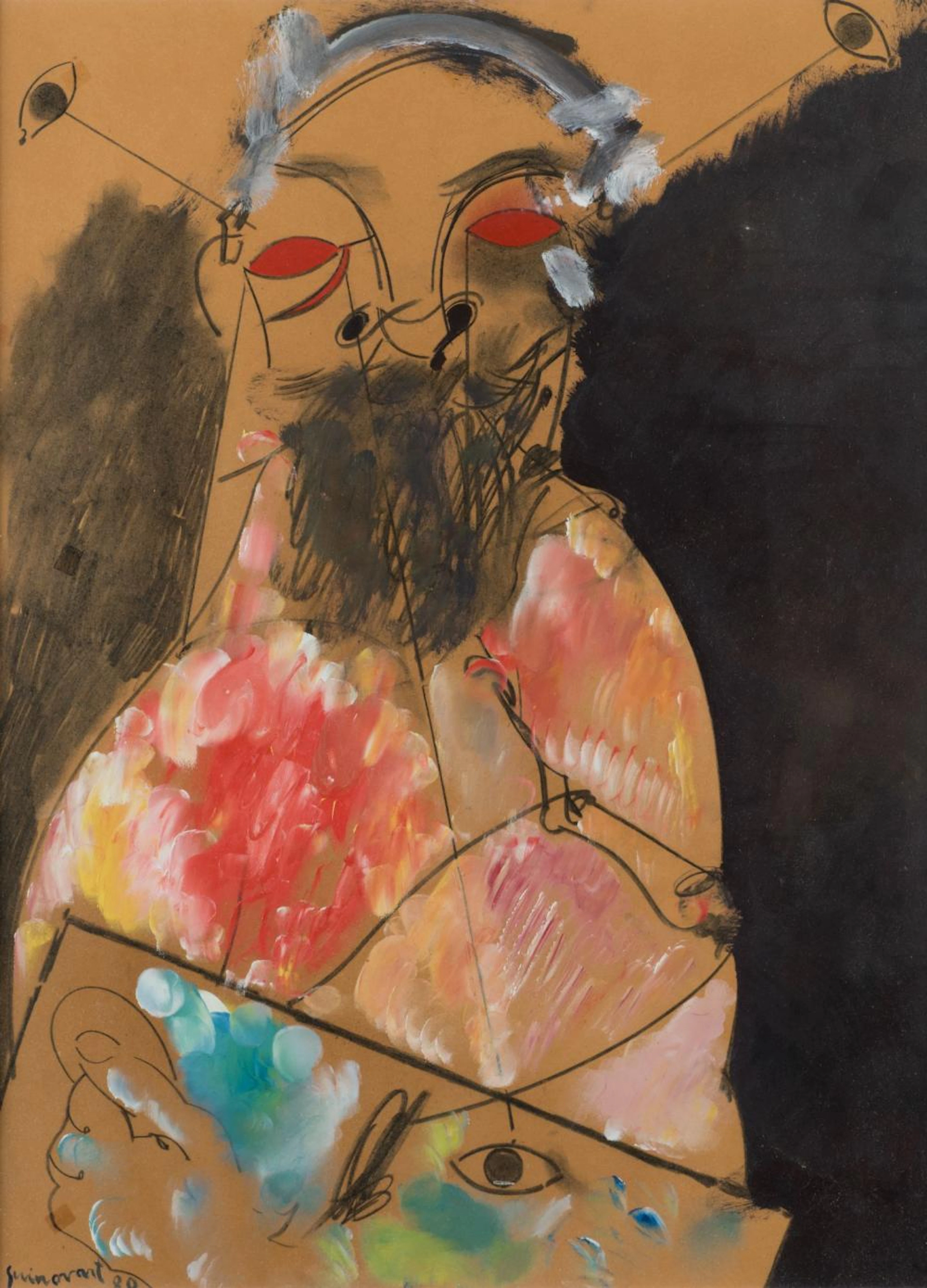 JOSEP GUINOVART Barcelona (1927 / 2007) "Joaquim Mir", 1980