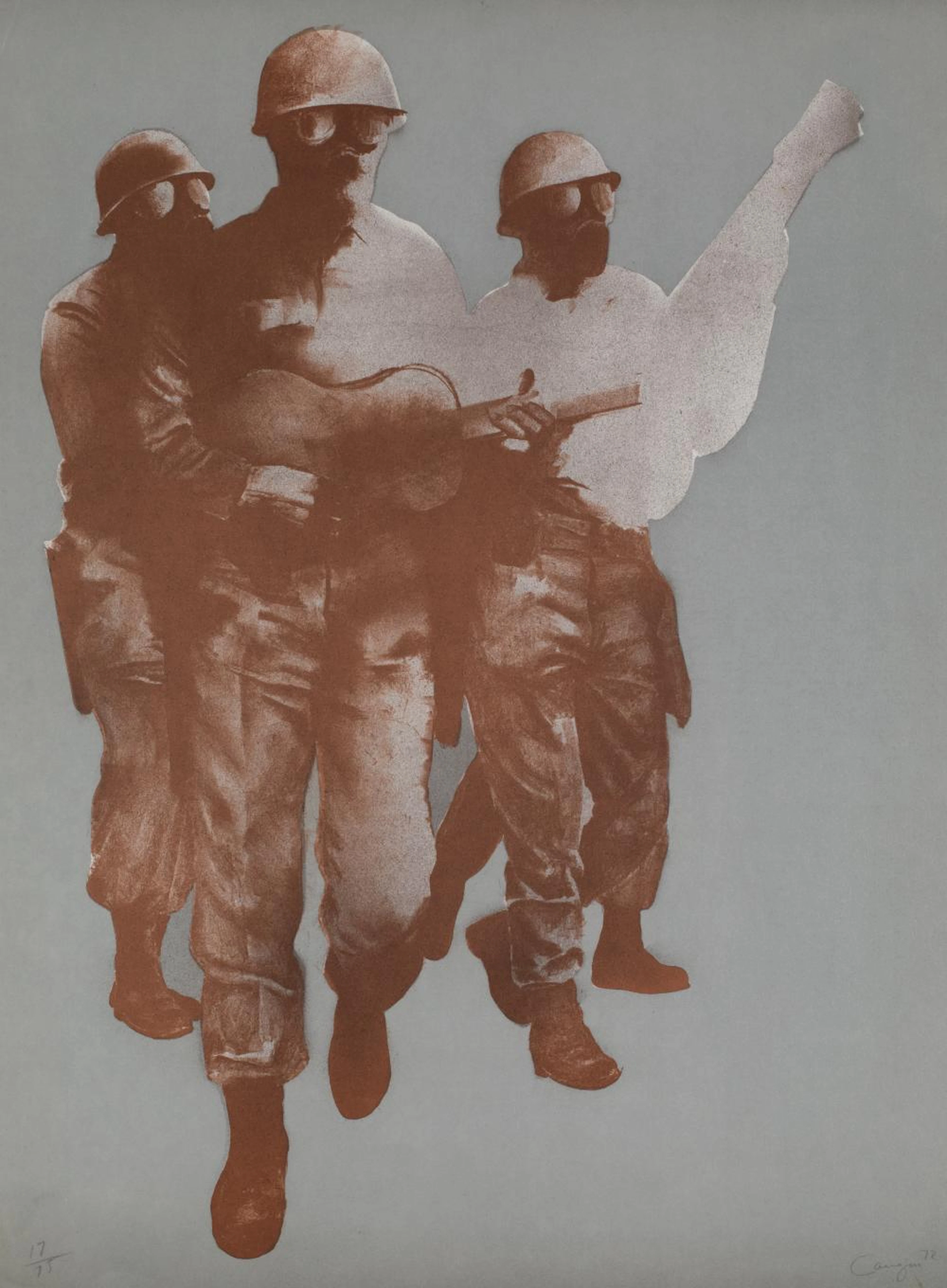 RAFAEL CANOGAR Toledo (1935) "The Musician Soldiers", 1972