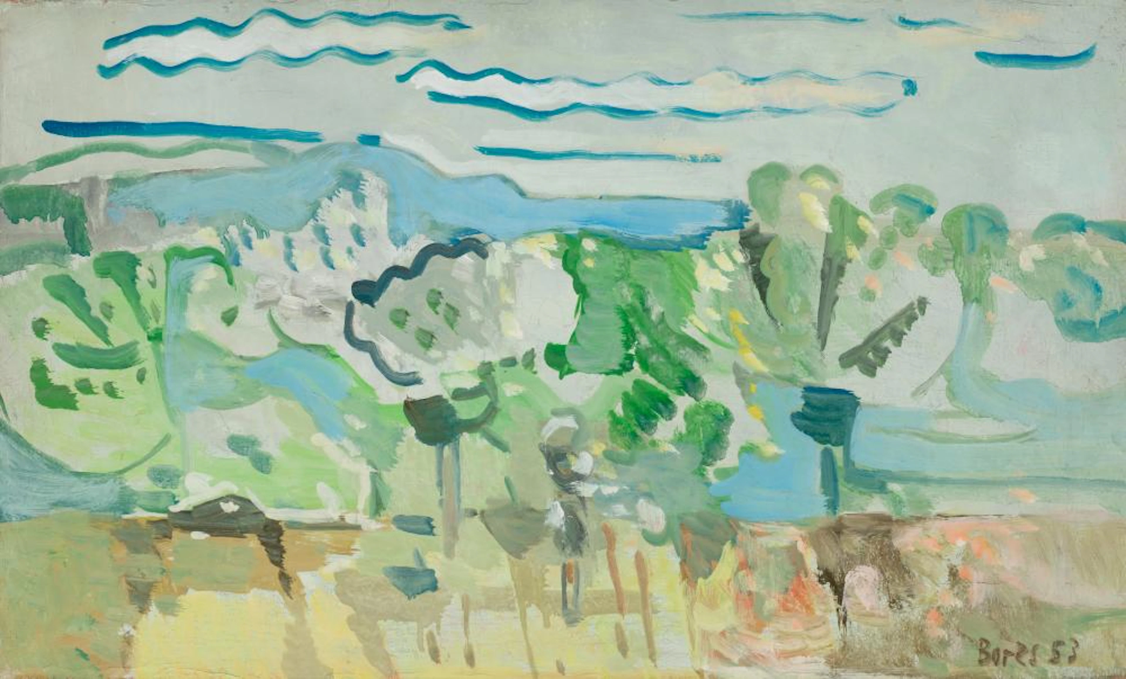 FRANCISCO BORES Madrid (1898) / Paris (1972) "Untitled", 1953