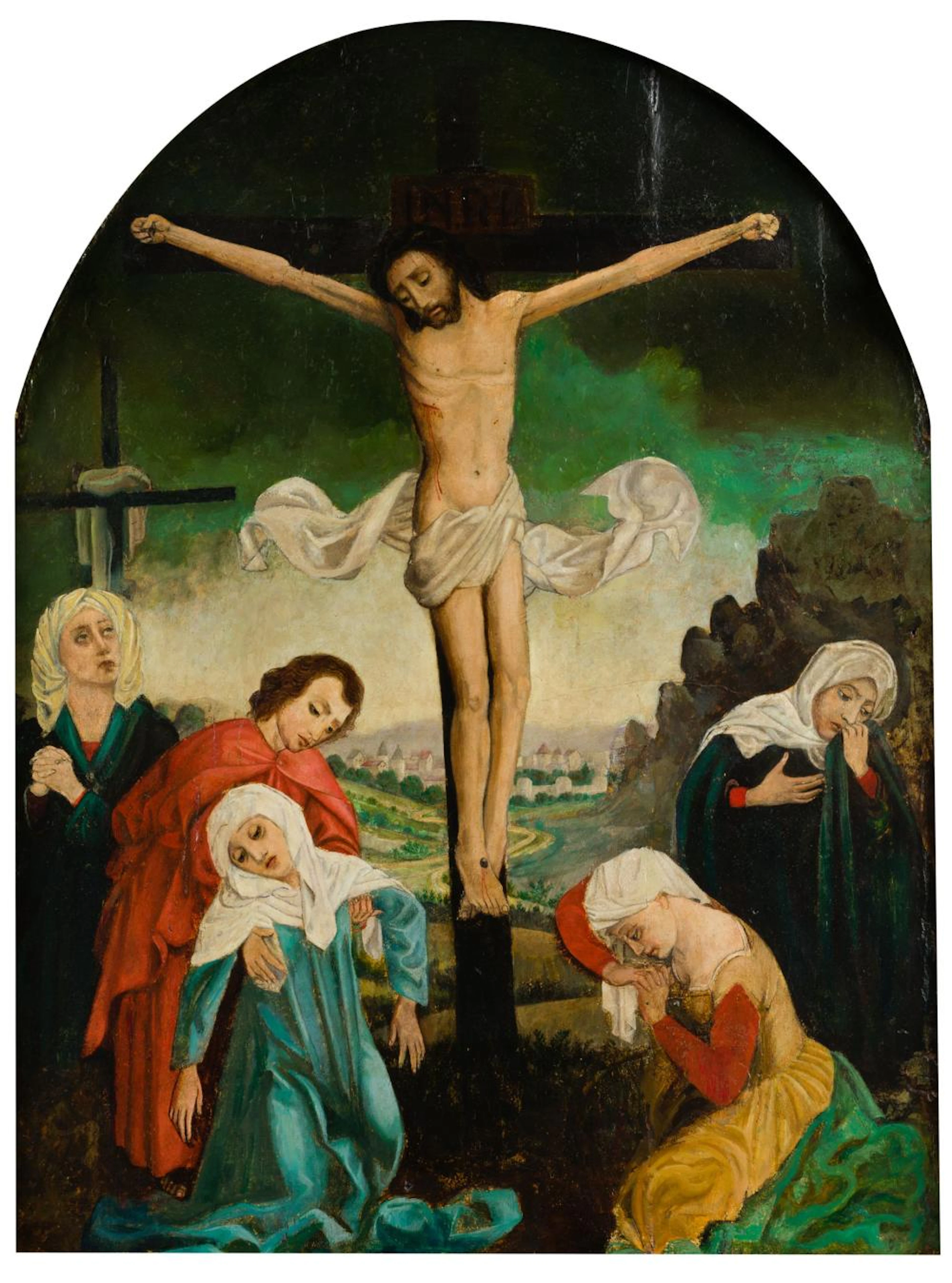 FOLLOWER OF ROGIER VAN DER WEYDEN (17th century/19th century) "The Crucifixion"
