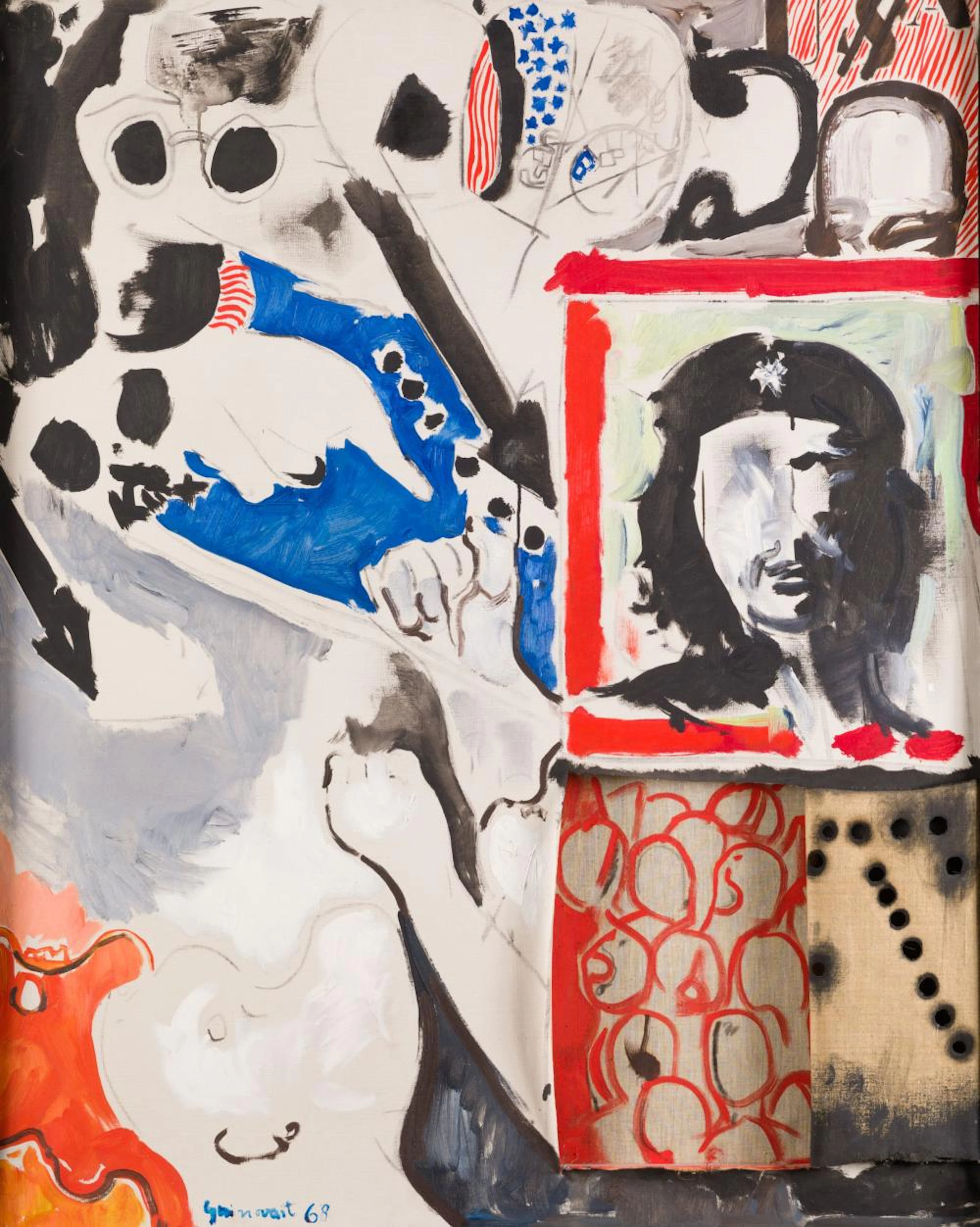 JOSEP GUINOVART Barcelona (1927 / 2007) "Homage to Che Guevara", 1969