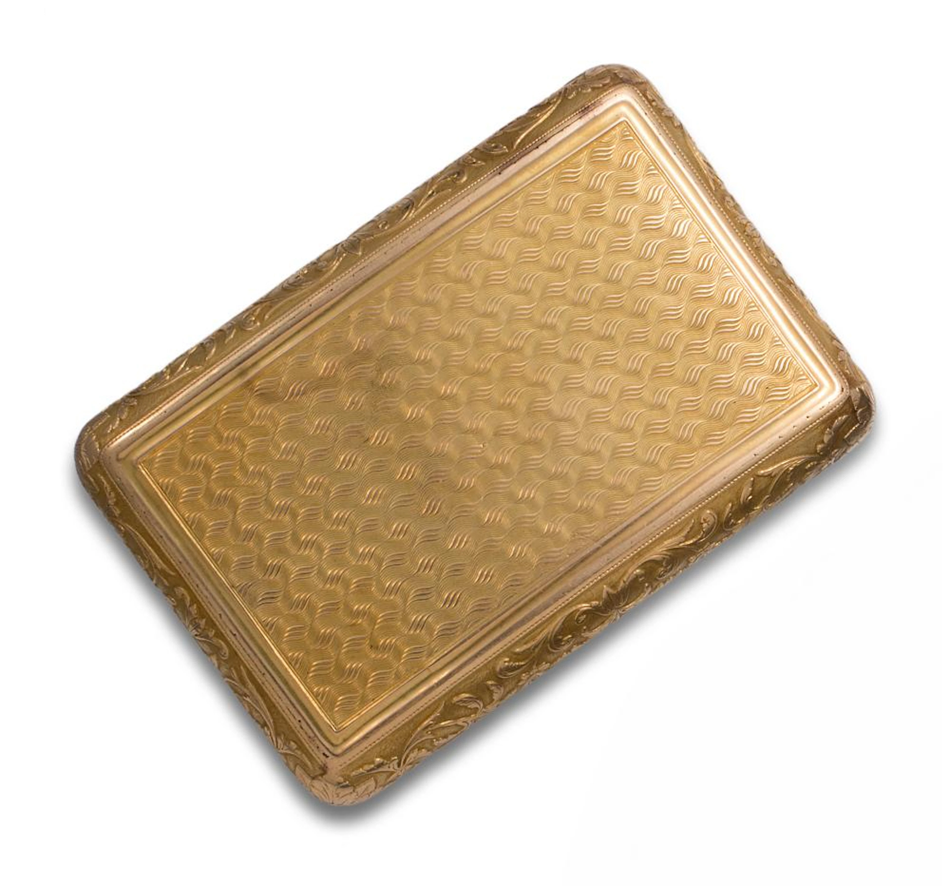 GOLD COMPACT, PARIS 19th century, ATTRIBUTED TO CHARLES HENRI PINAR