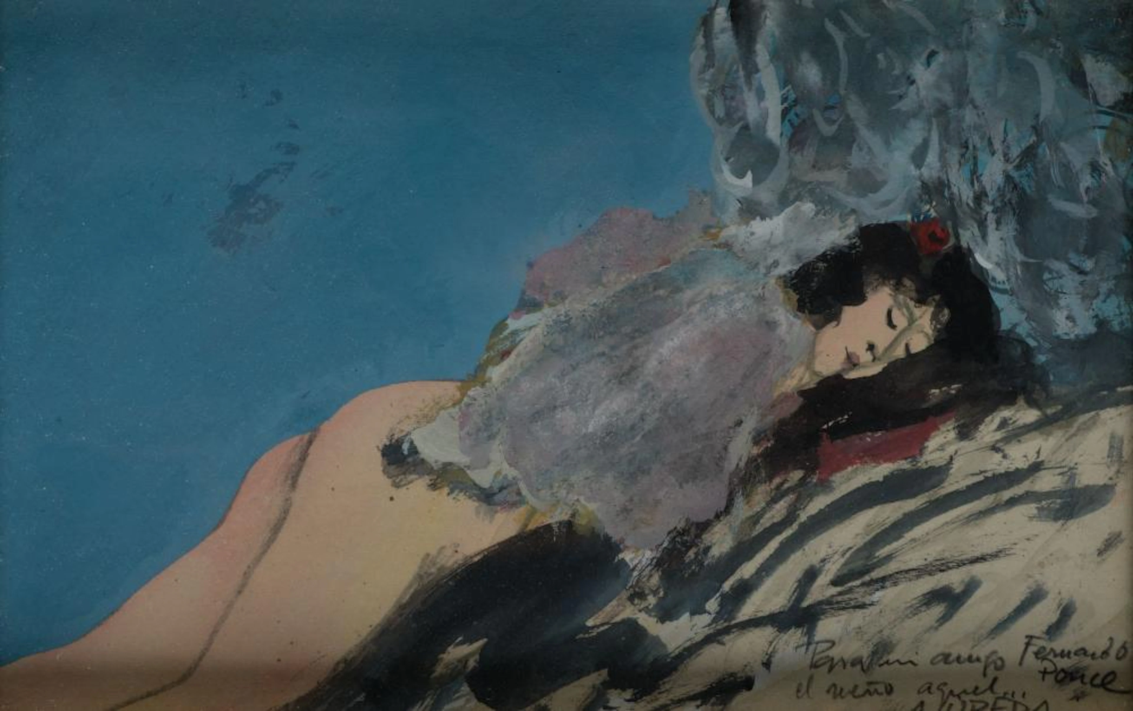 AGUSTÍN ÚBEDA Herencia, Ciudad Rea (1925) / (2007) "Sleeping Woman"