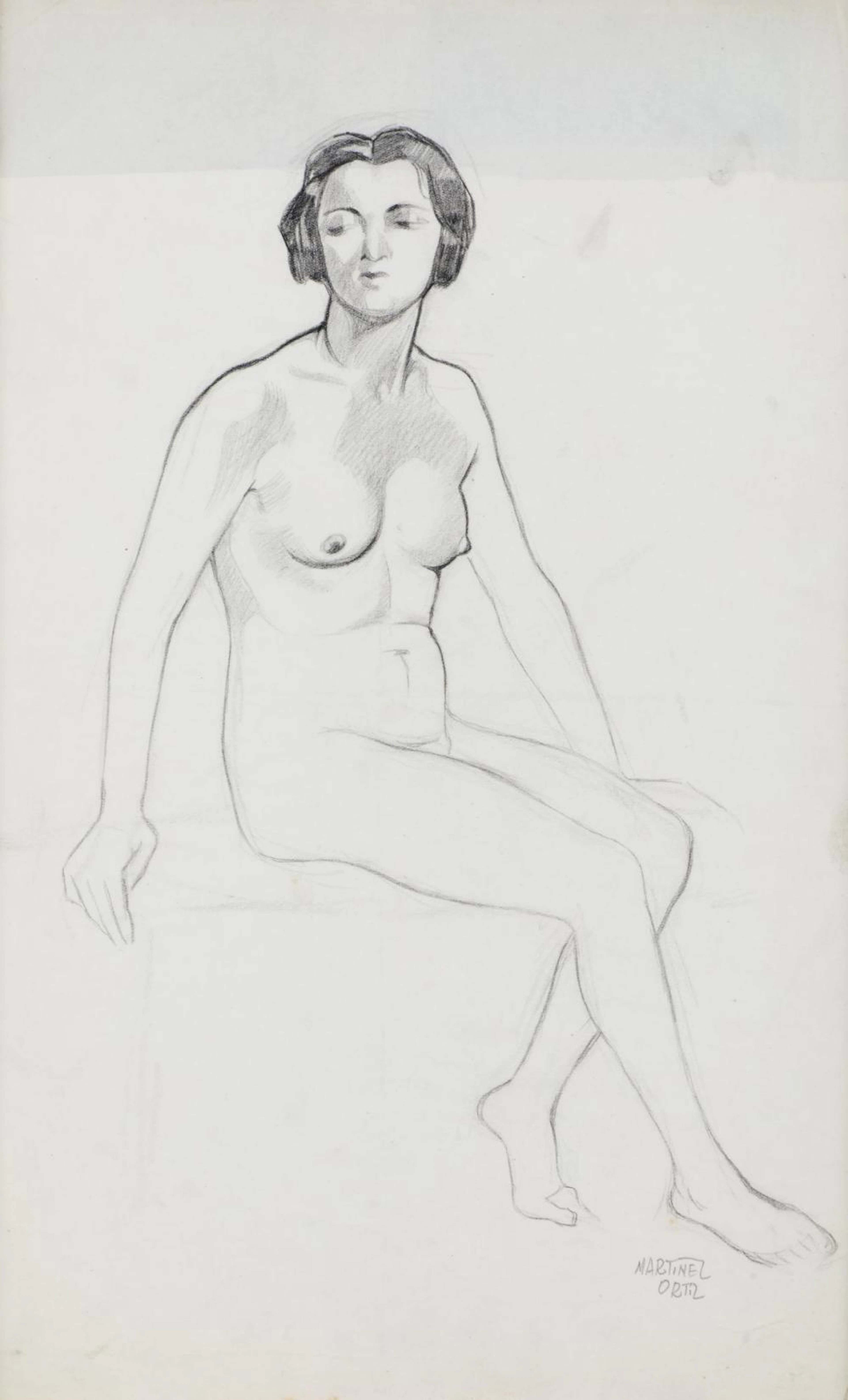 ICOLÁS MARTÍNEZ ORTIZ DE ZÁRATE Bilbao (1907) / Madrid (1991) "Nude Female"