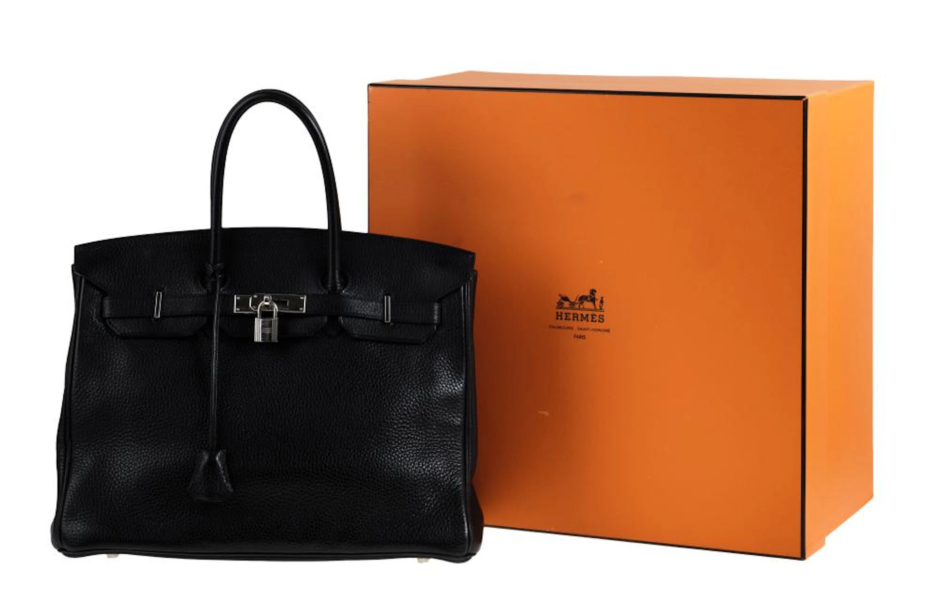 BLACK HERMES BIRKIN BAG