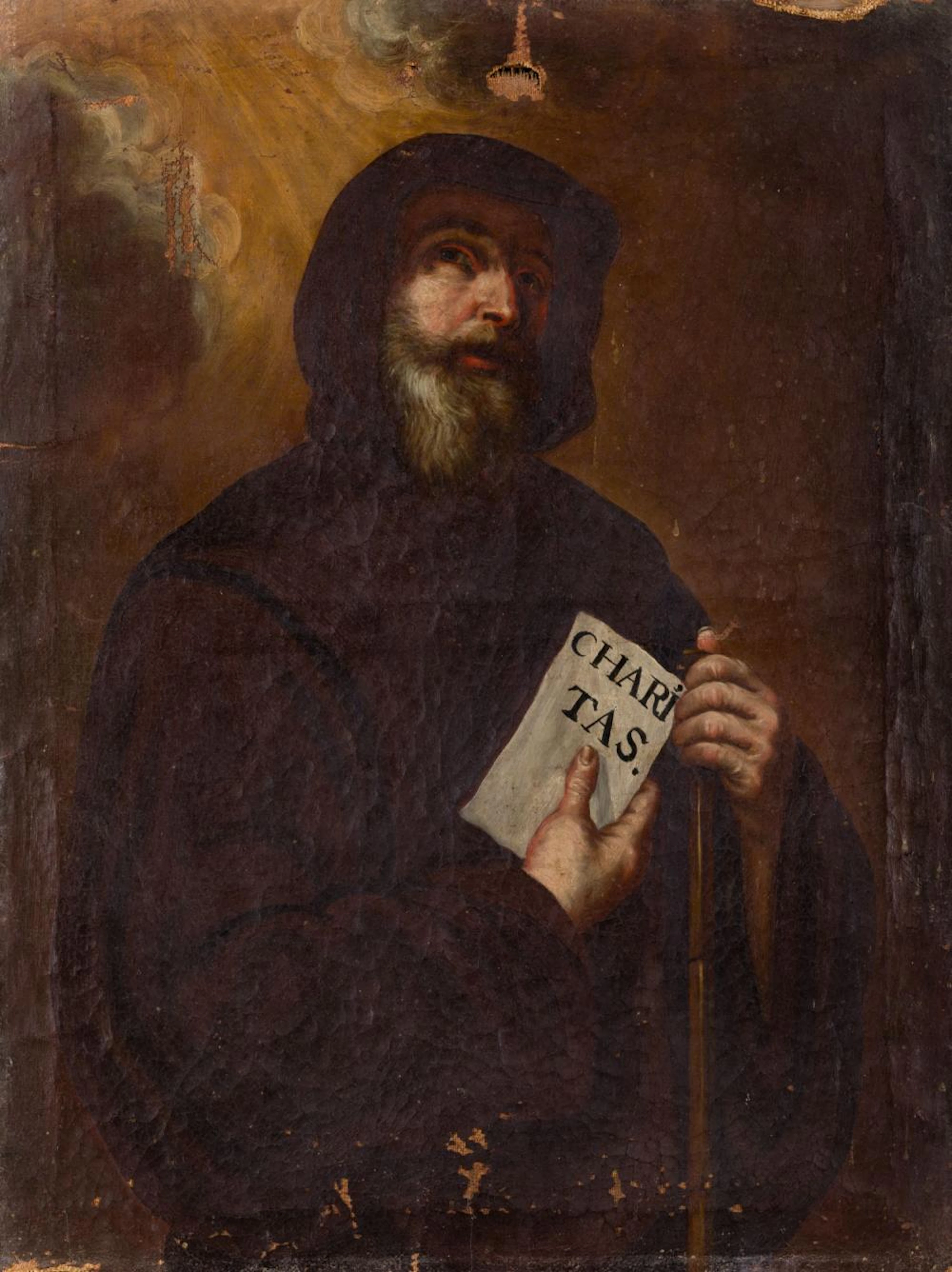 FOLLOWER OF JOSE RIBERA (17th century-18th century) "San Francisco de Puala"