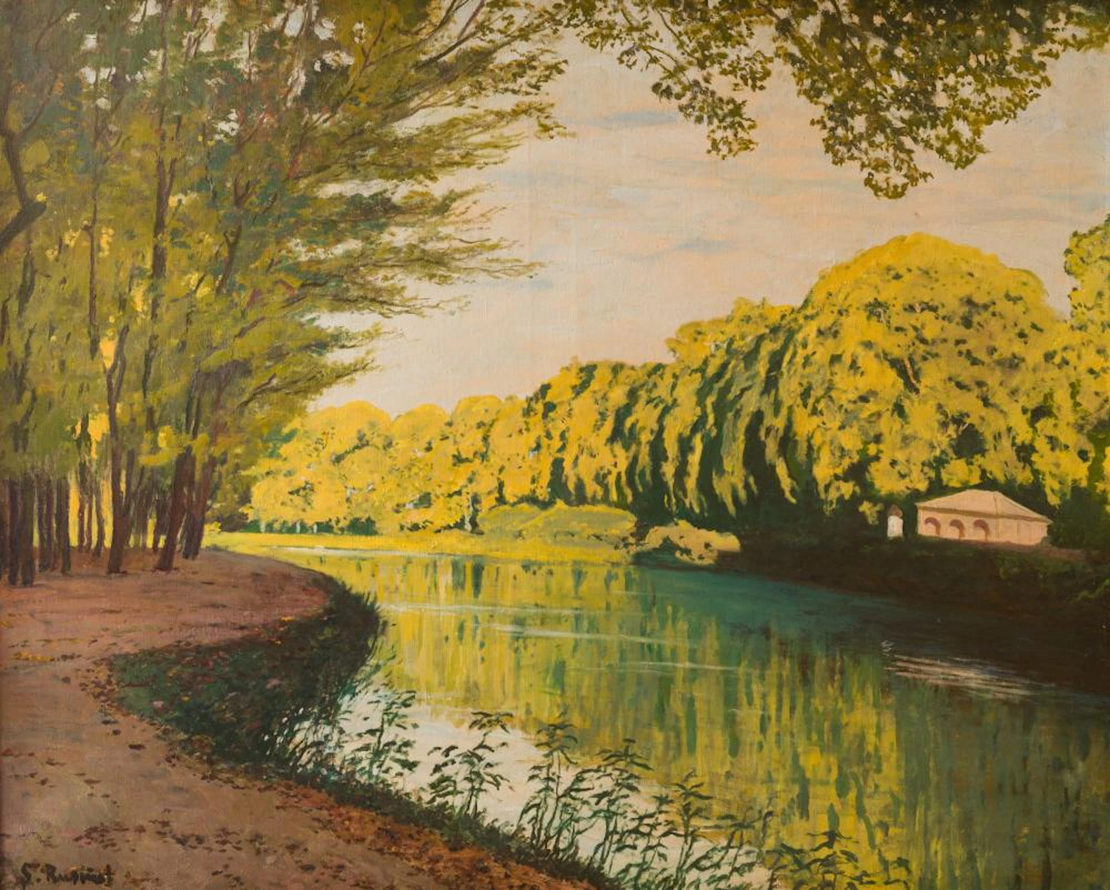 SANTIAGO RUSIÑOL Barcelona (1861) / Aranjuez (1931) "El Tajo (Aranjuez)", 1930