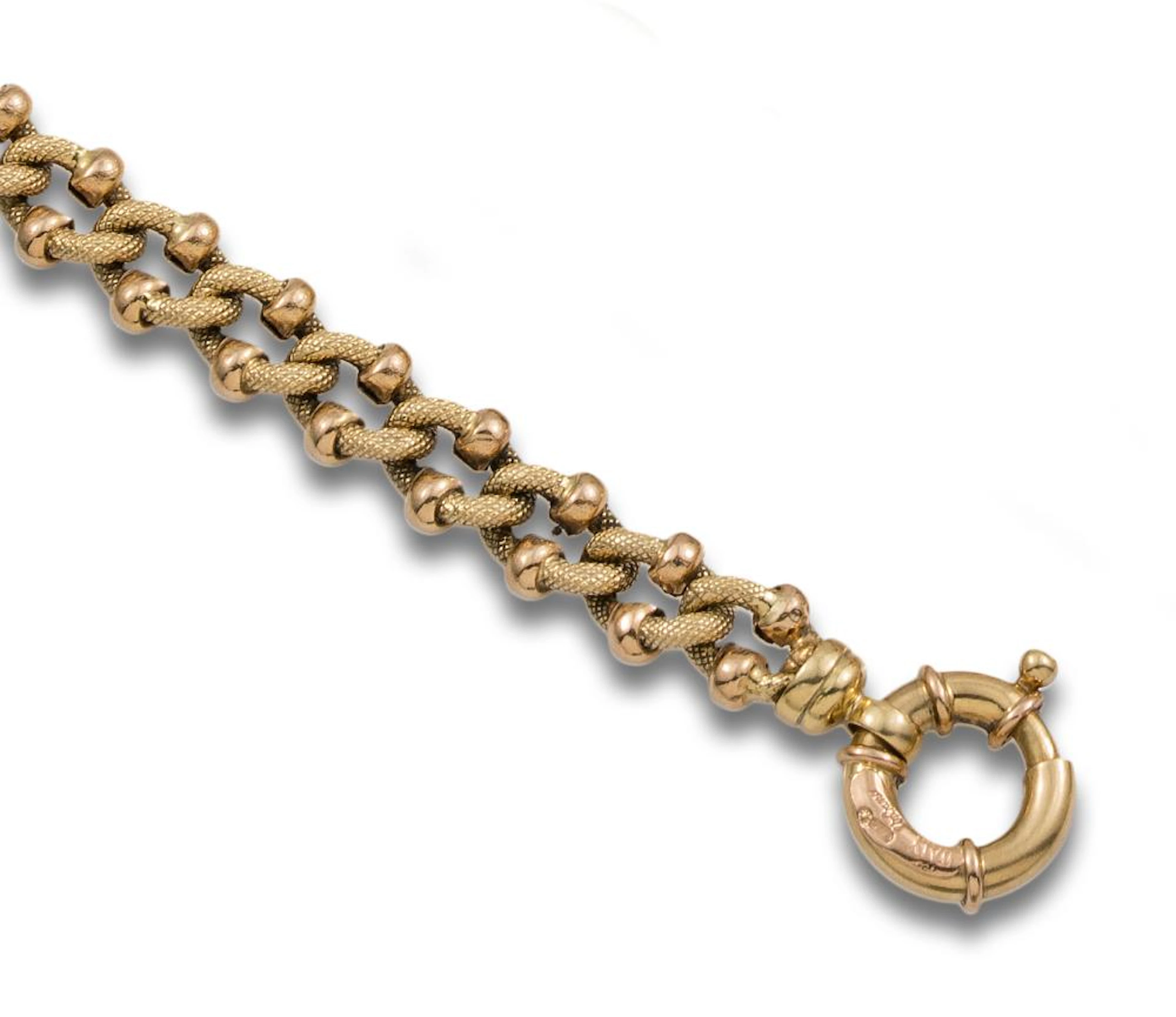 BRACELET SIGNED URBAN, ITALY, YELLOW GOLD