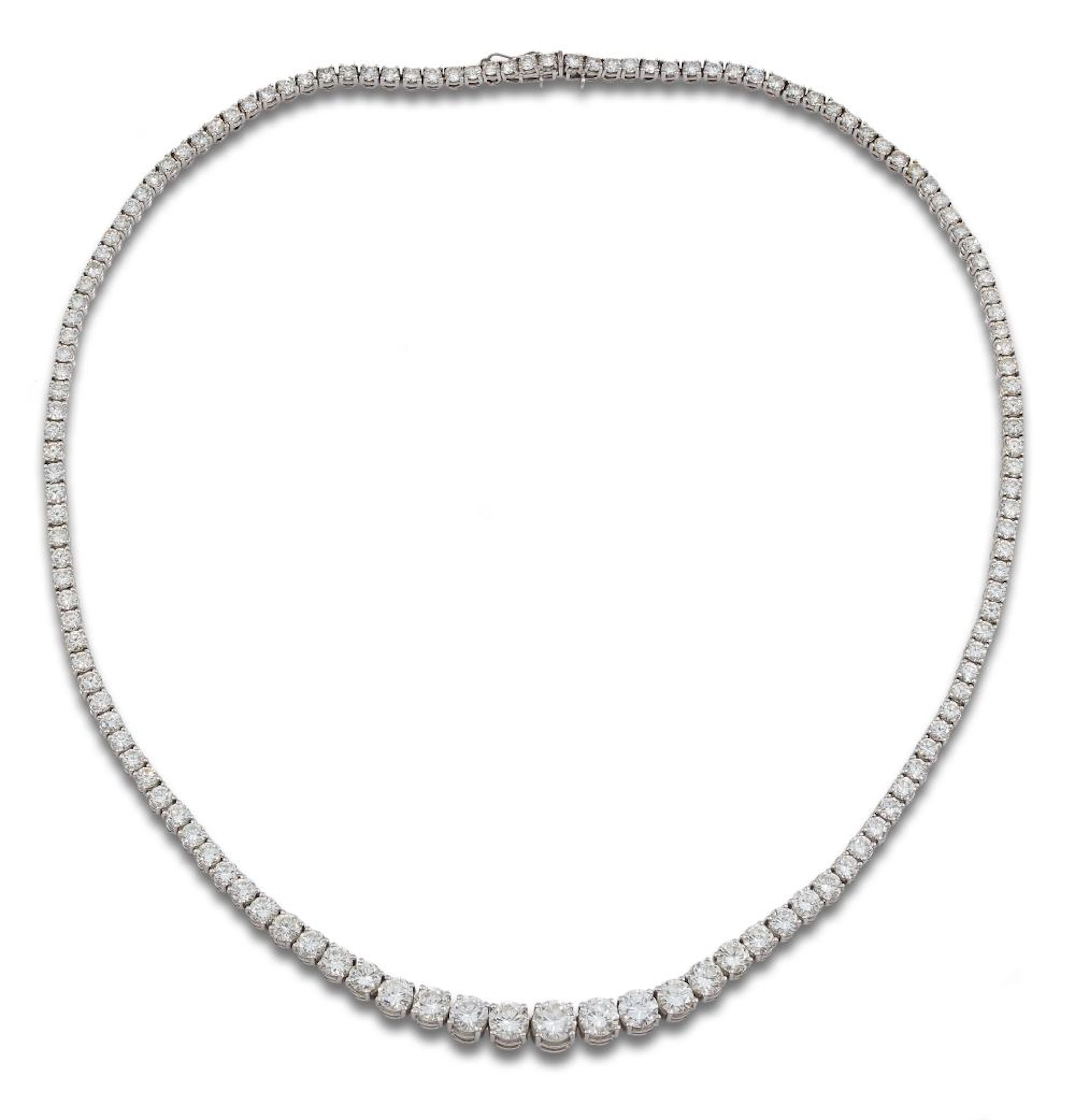 RIVIERE DEGRADED DIAMONDS CHOKER IN BANK GOLD