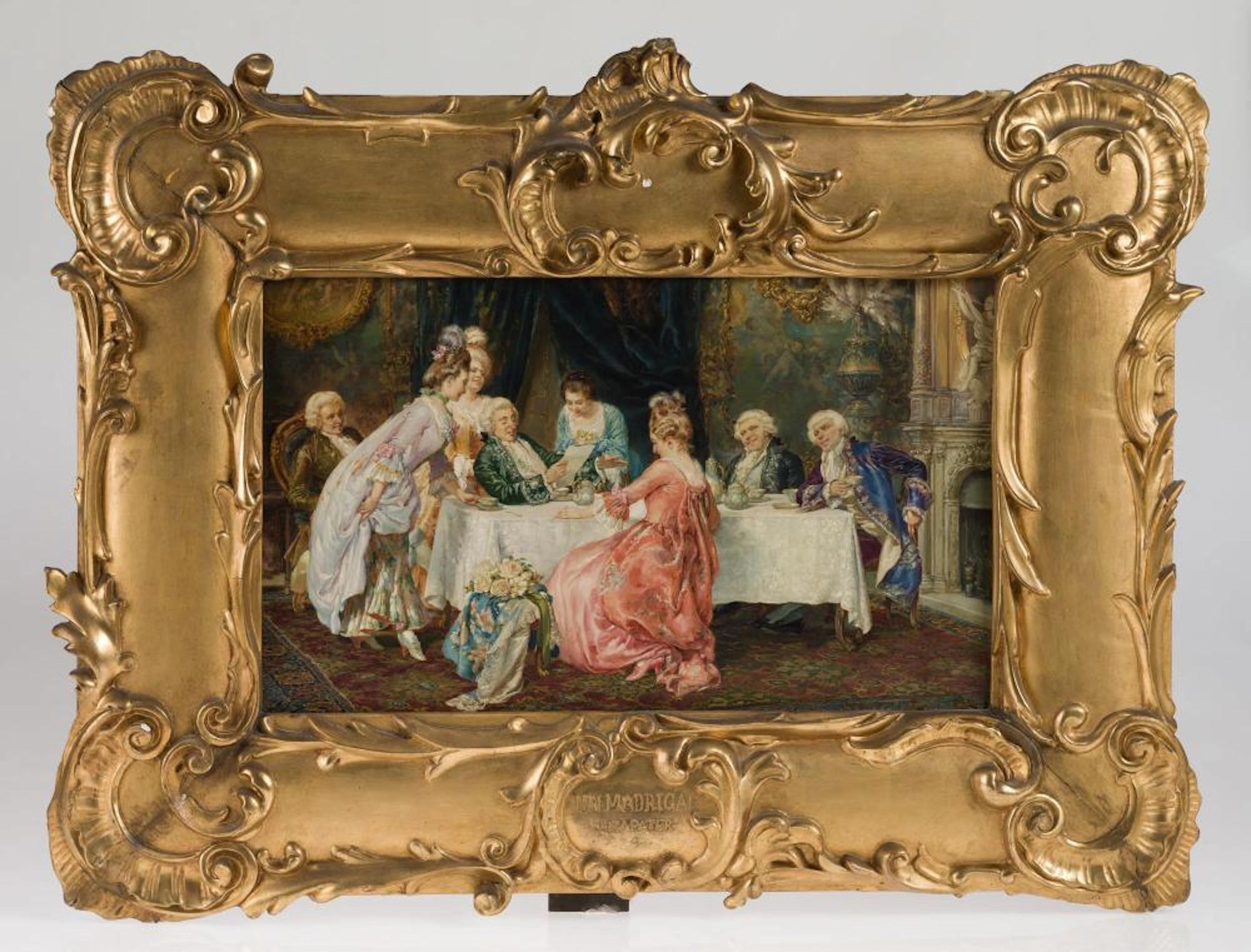 JUAN JOSE ZAPATER RODRIGUEZ Valenciaa (1867) / (1922) "Un madrigal", h.1890