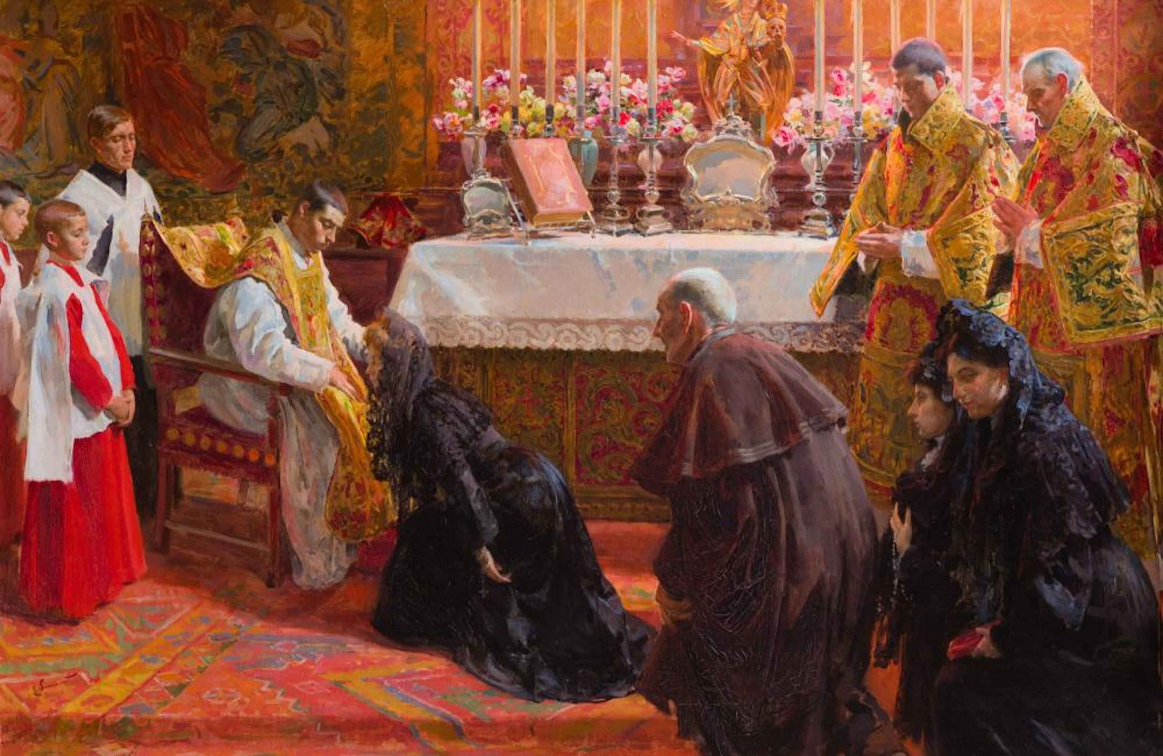 ENRIQUE SIMONET LOMBARDO Valencia (1864) / Madrid (1927) "The first mass"