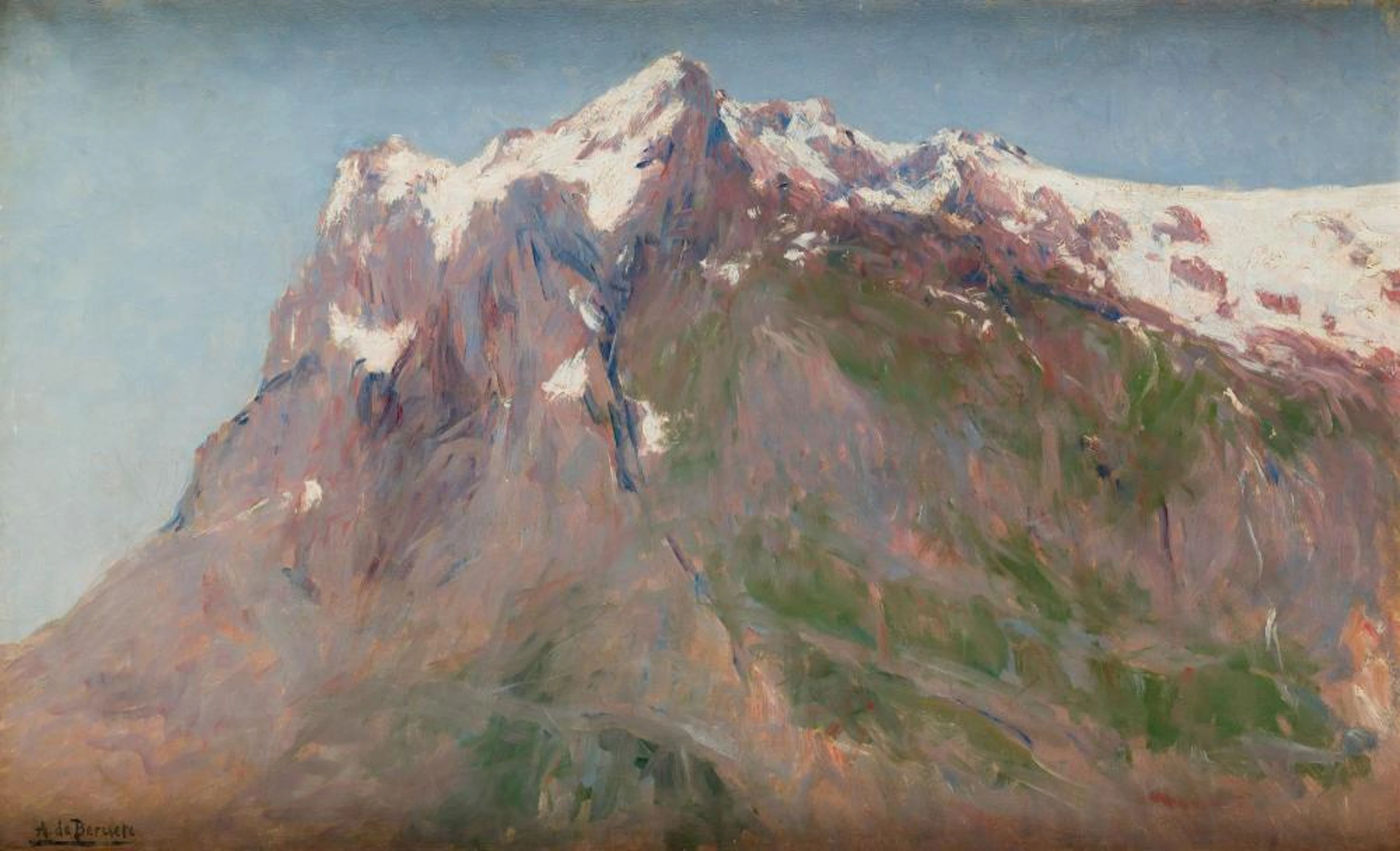 AURELIANO DE BERUETE Y MORET Madrid (1845 / 1912) "Grindelwald",1906