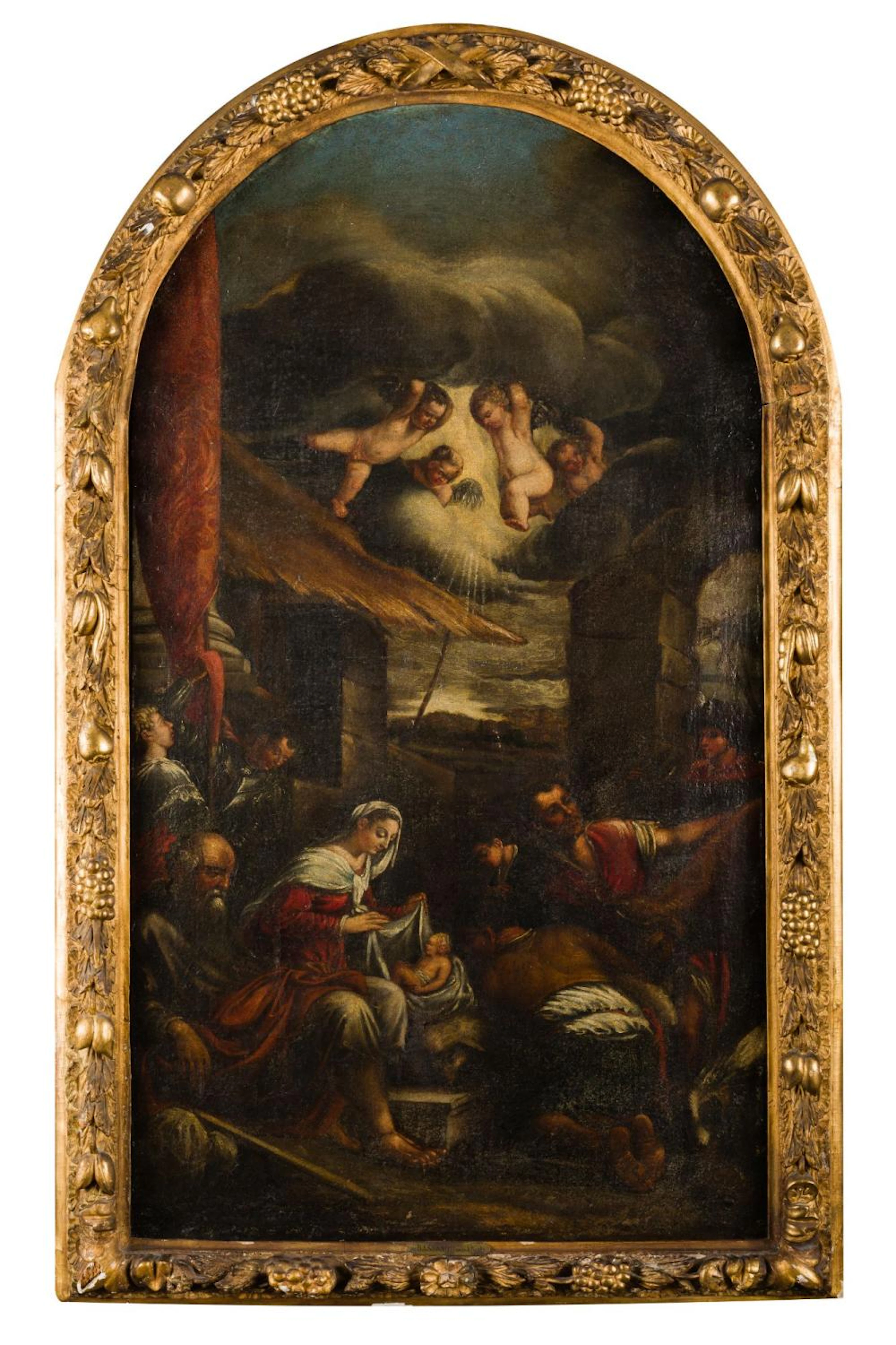 WORKSHOP OF JACOPO BASSANO (17th century ) "Adoration of the Shepherds"