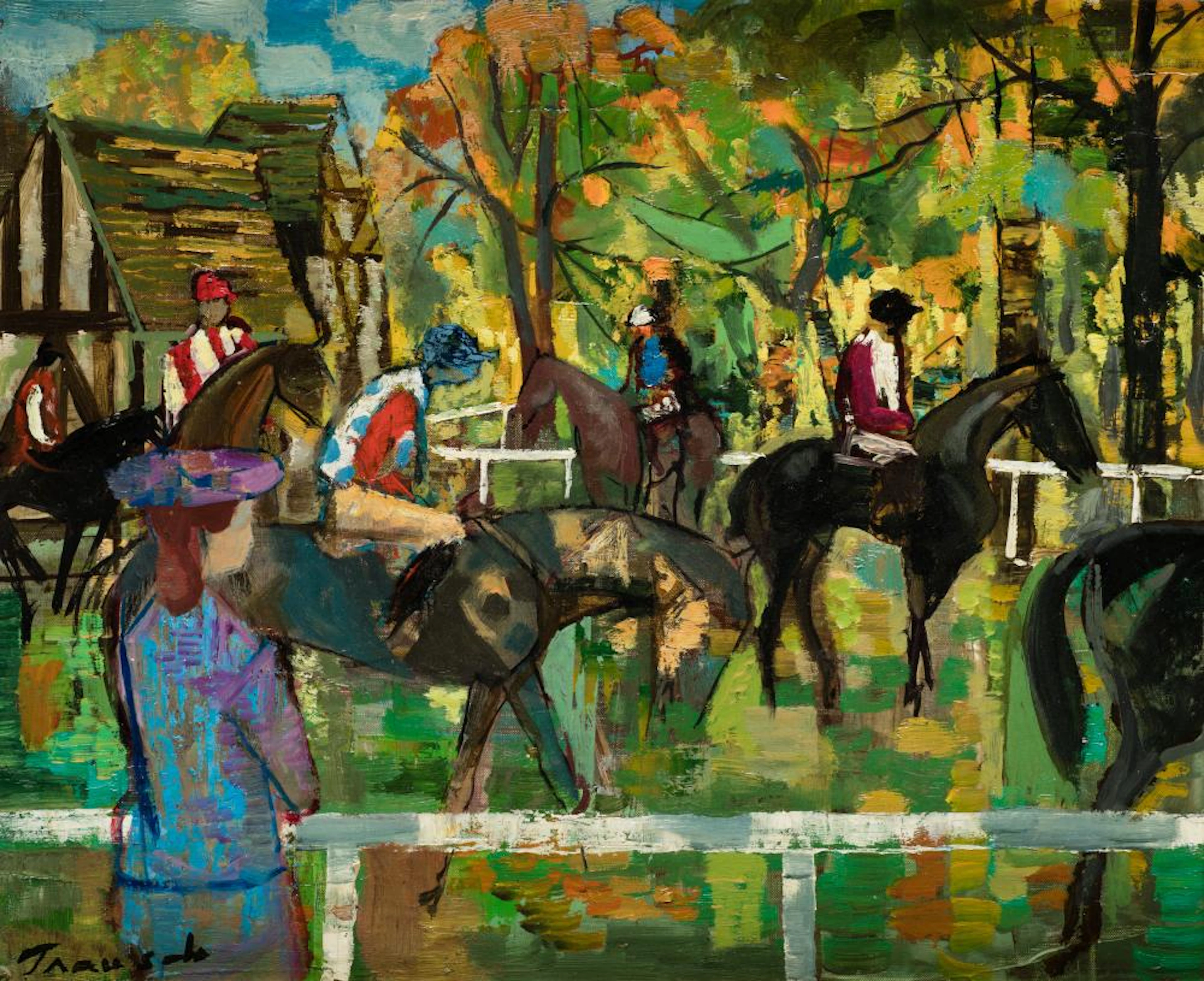 EMILIO GRAU SALA Barcelona (1911) / Paris (1975) "Deauville", 1963