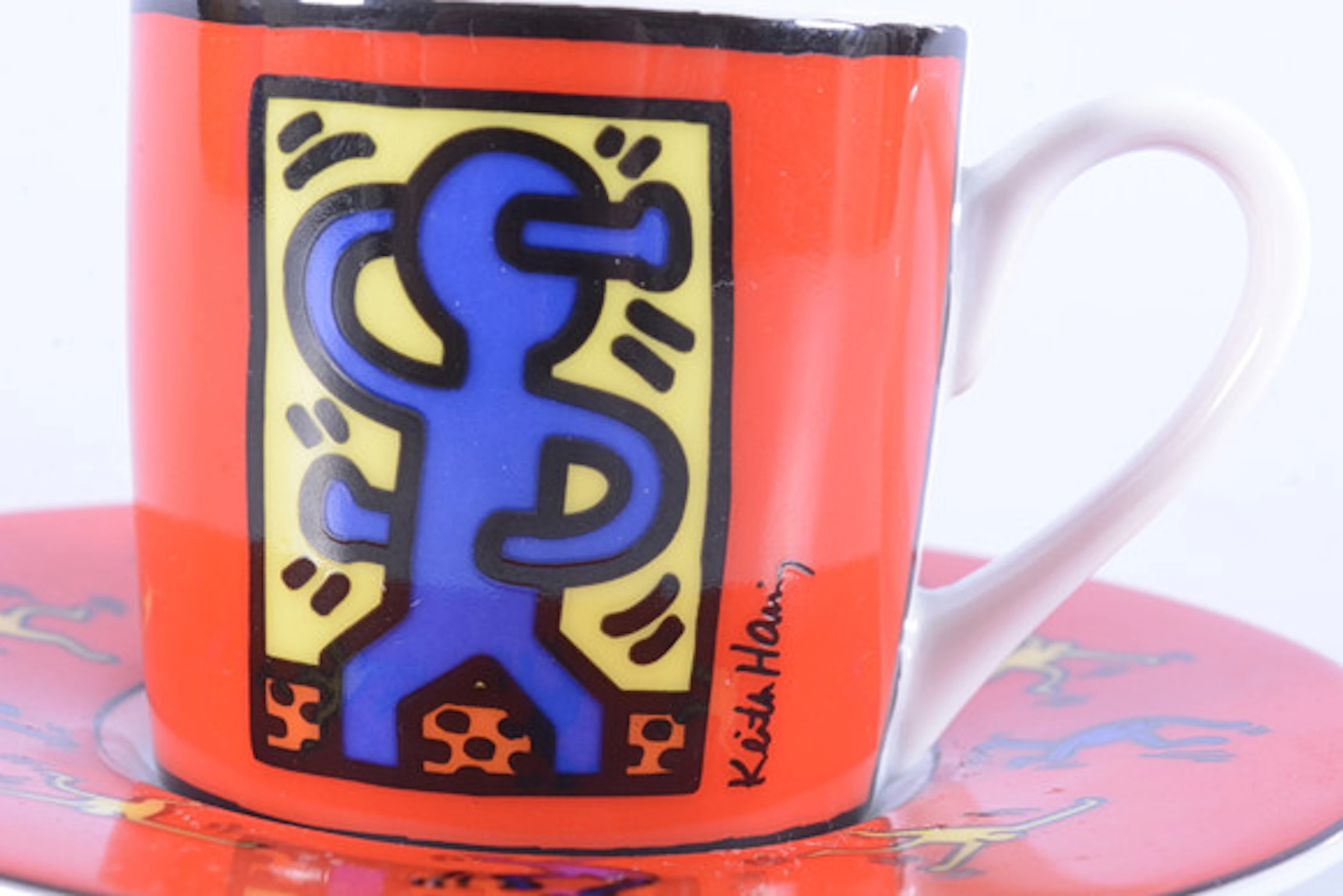 KEITH HARING. Efter. KOPP MED FAT, porslin…