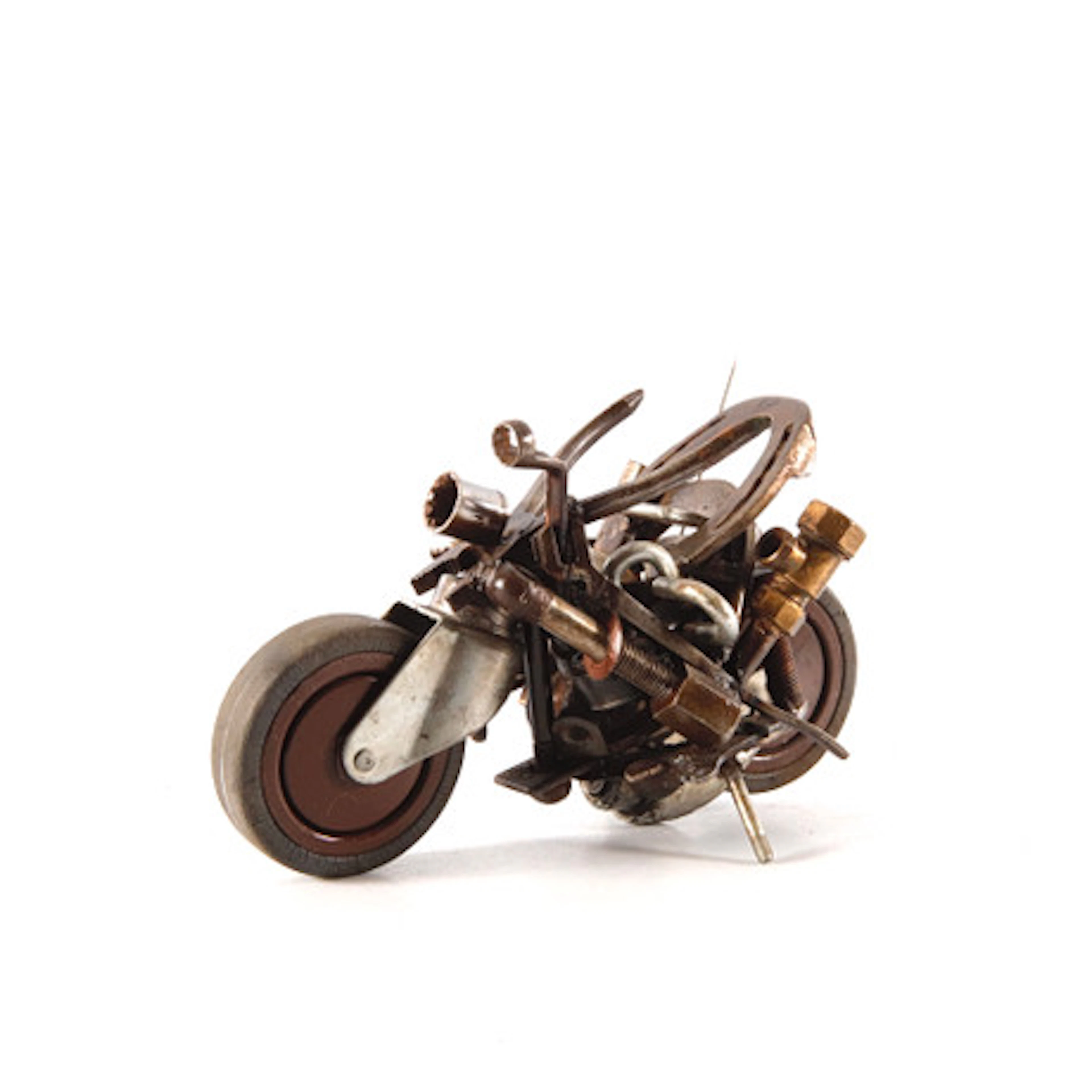 BOB PASTERKAMP. Metallskulptur, motorcykel…