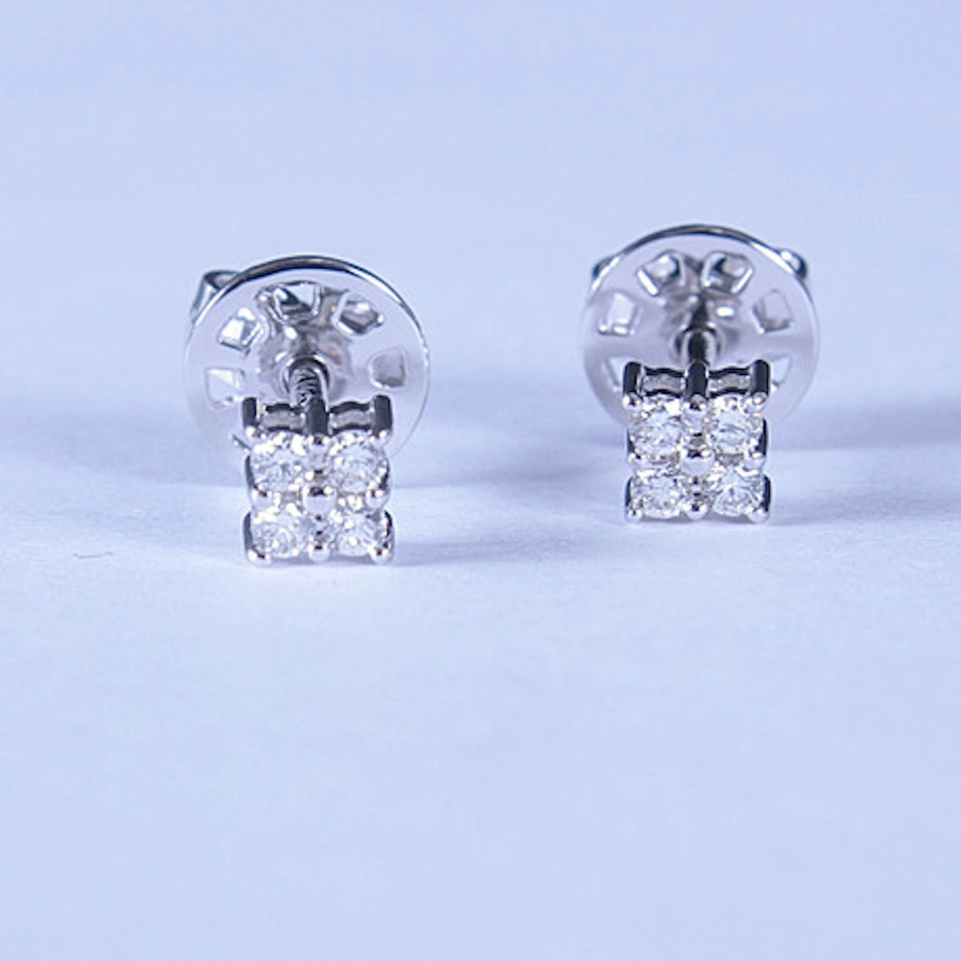 DIAMANTÖRHÄNGEN, 0,14ct, vitguld 18K.