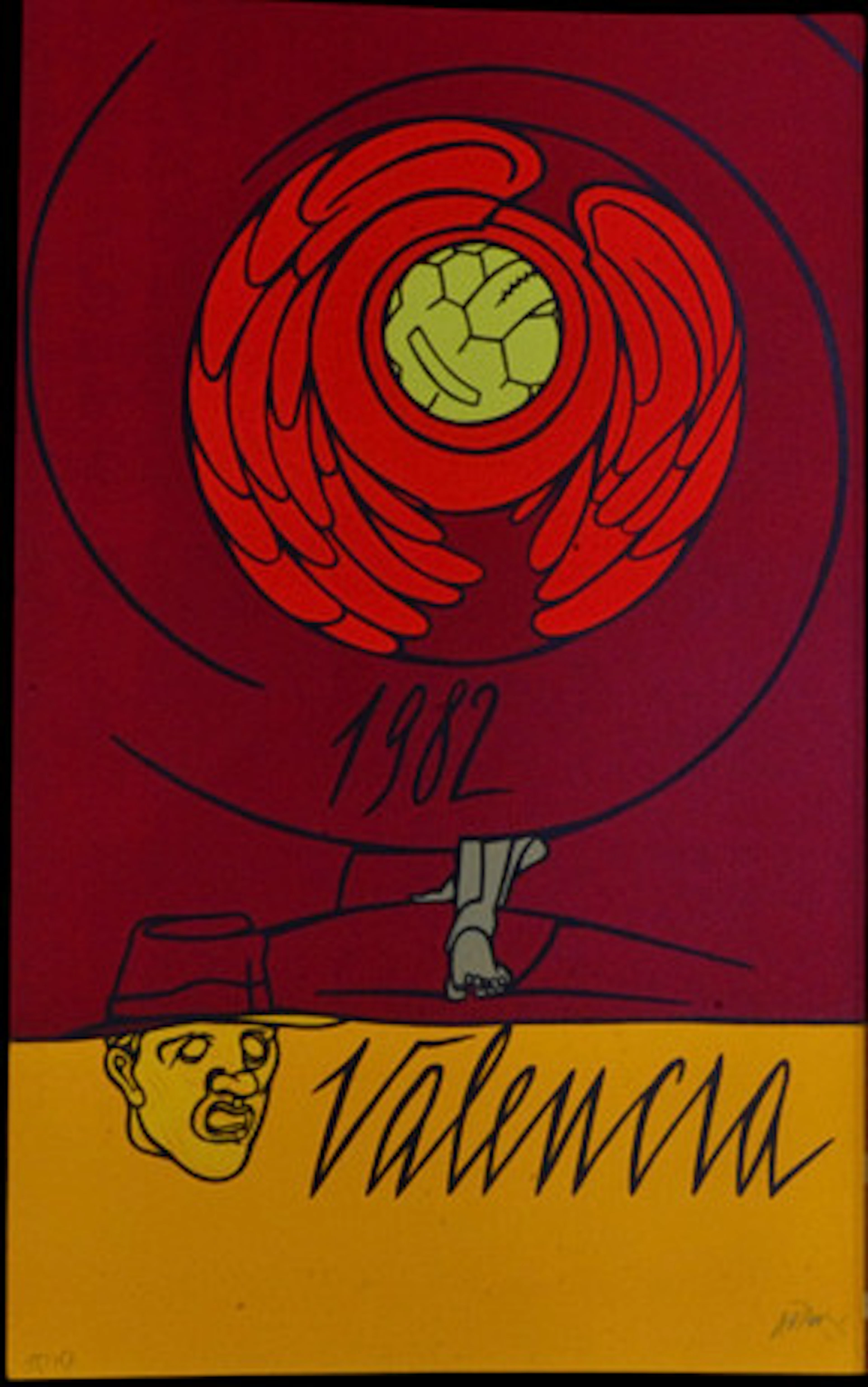 VALERIO ADAMI. Färglitografi.