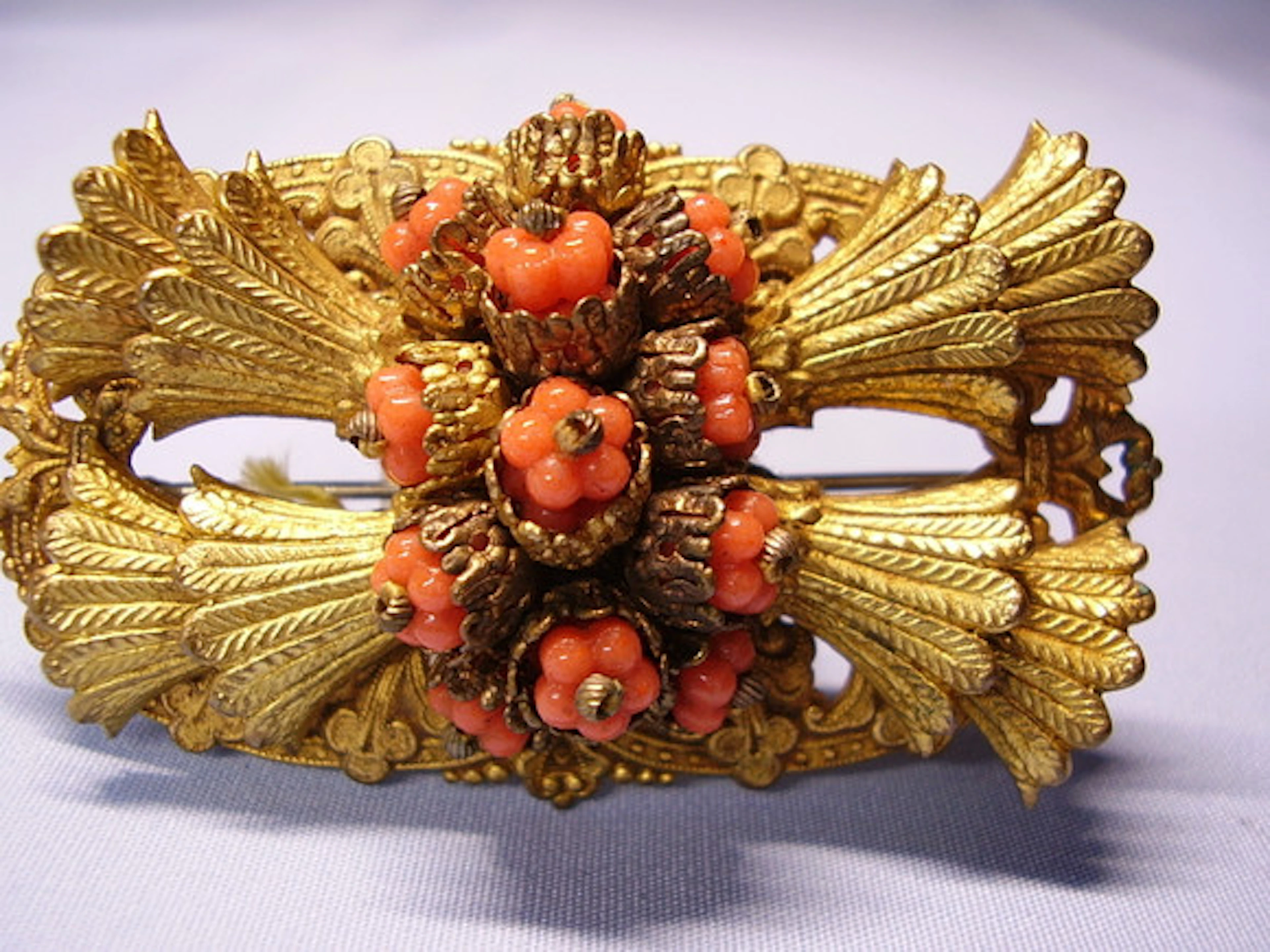 ANTIKA MODE SMYCKEN BROSCH GALALITH GABLON…