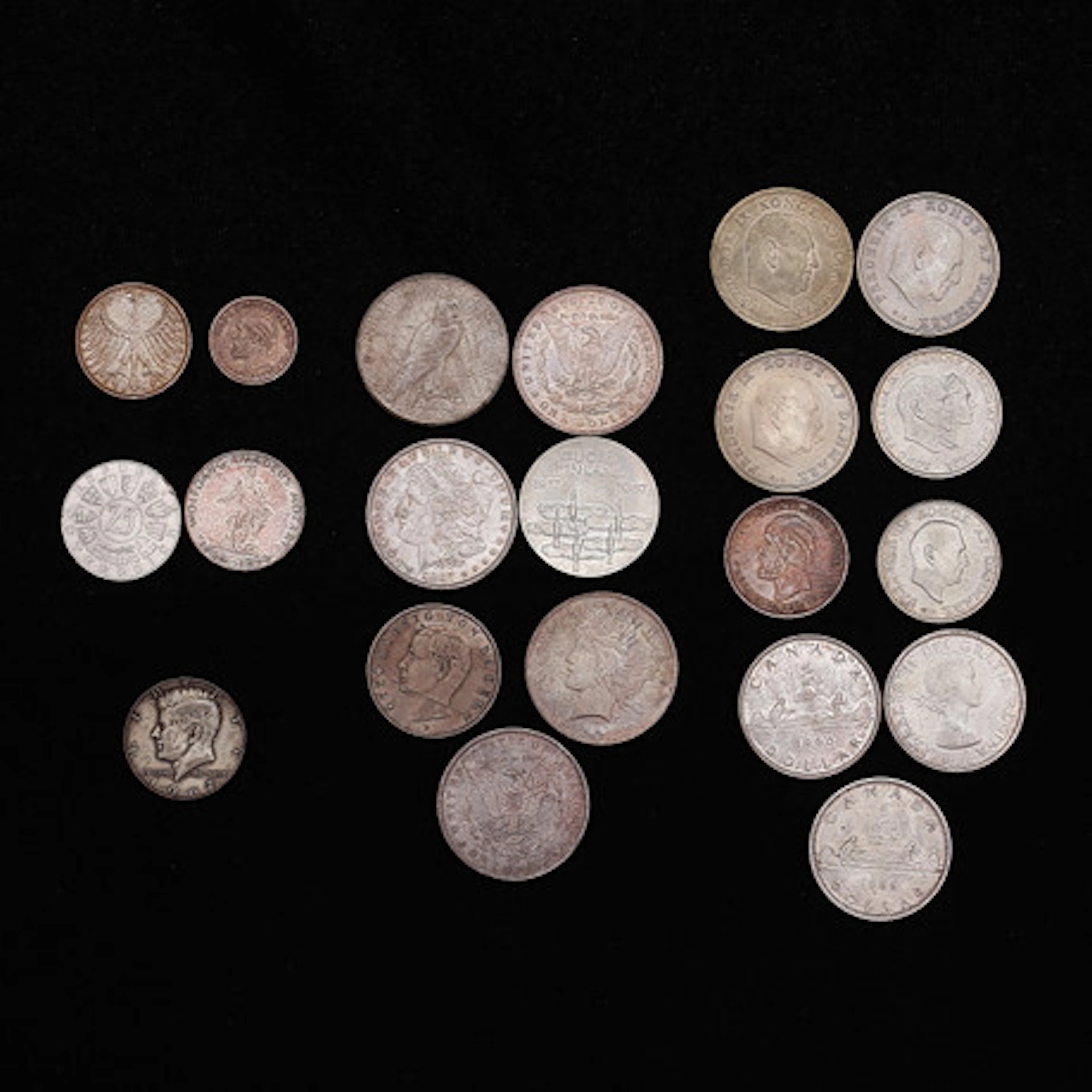 MYNT, silver, utländska, 380 gram, 1900-ta…