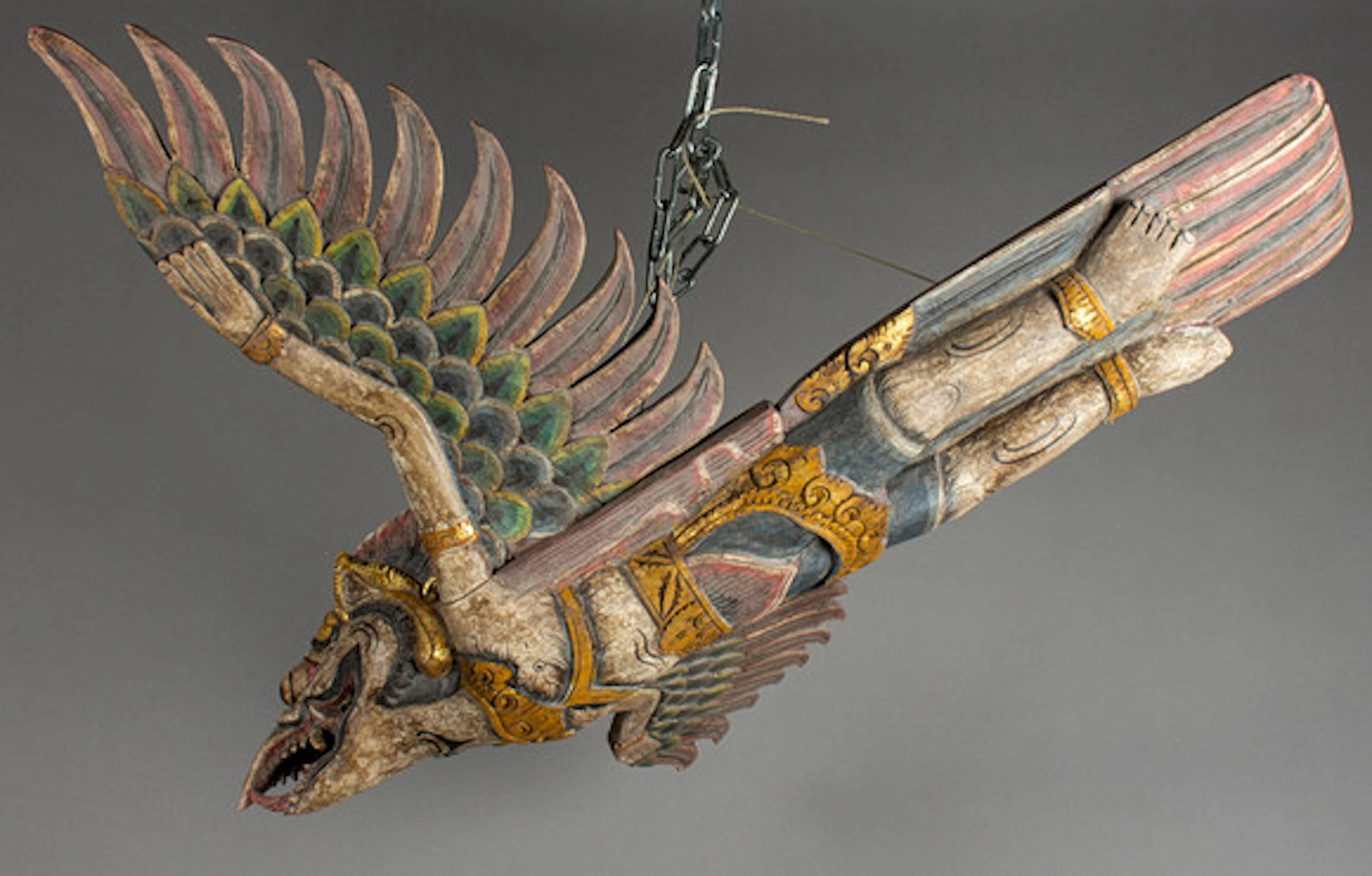 trä figur. Garuda. Det är Bali. 1900-talet.