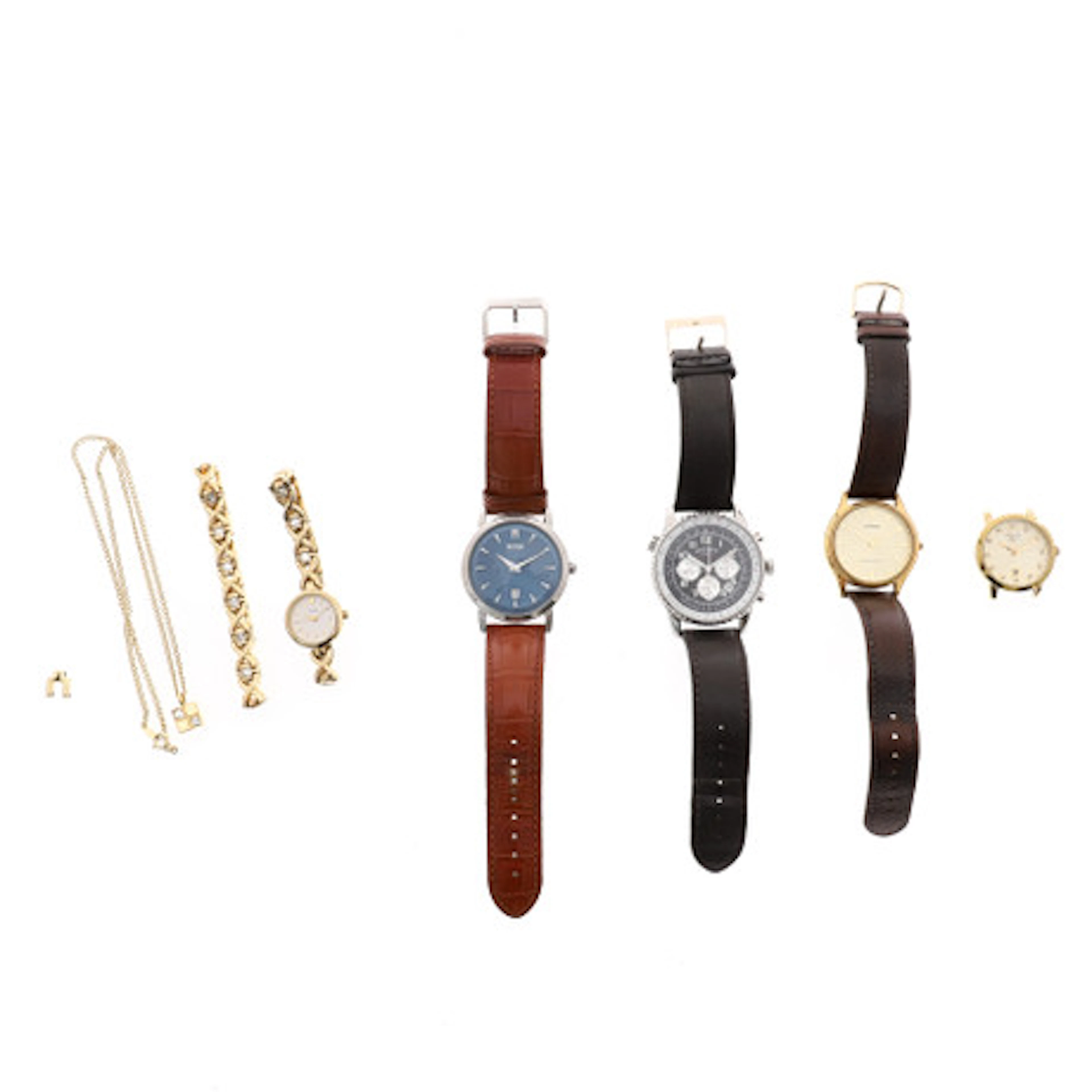 EN GRUPP GENTLEMANS ARMBANDSUR.