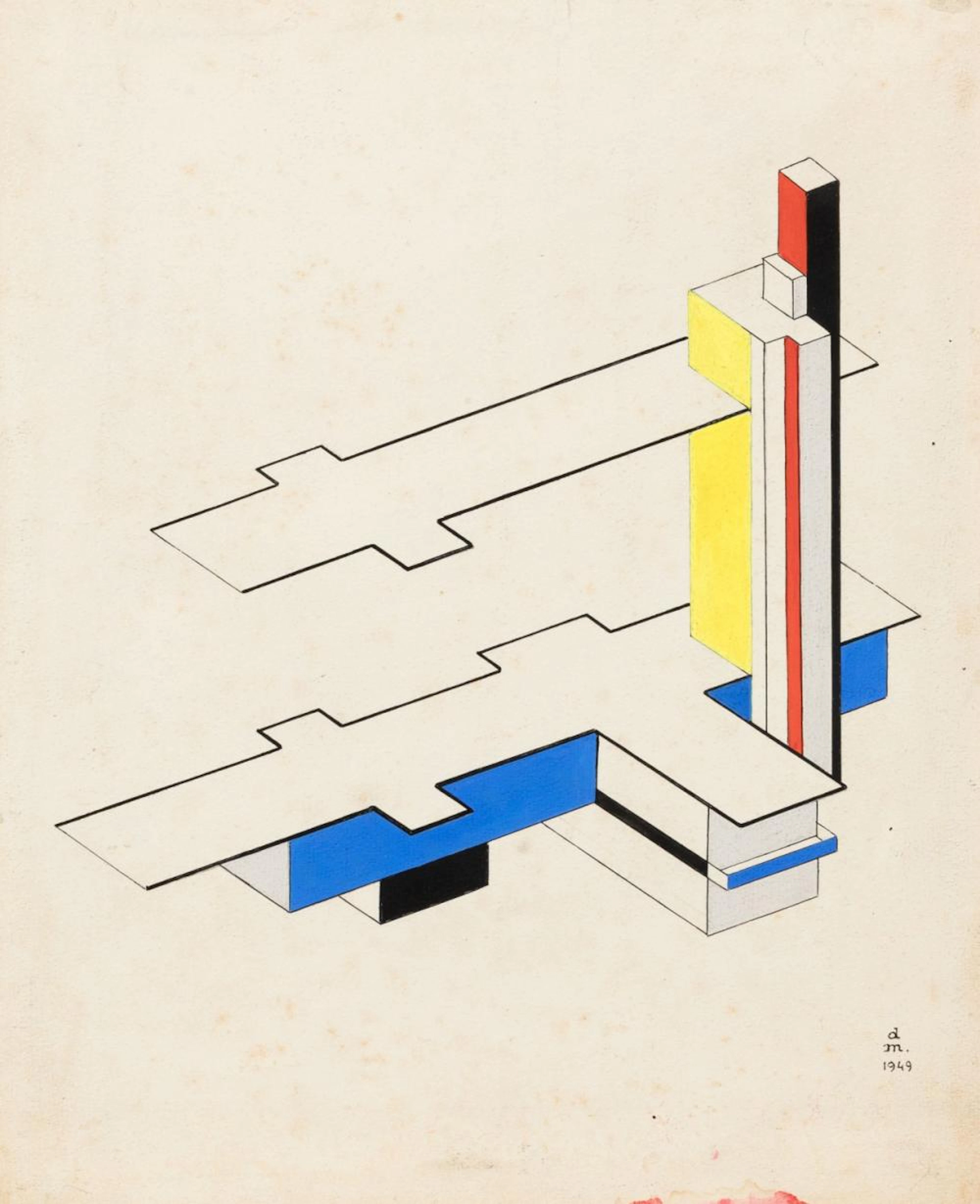 Del Marle Felix Aimé - Formes et couleurs pour un aérogare (1949)