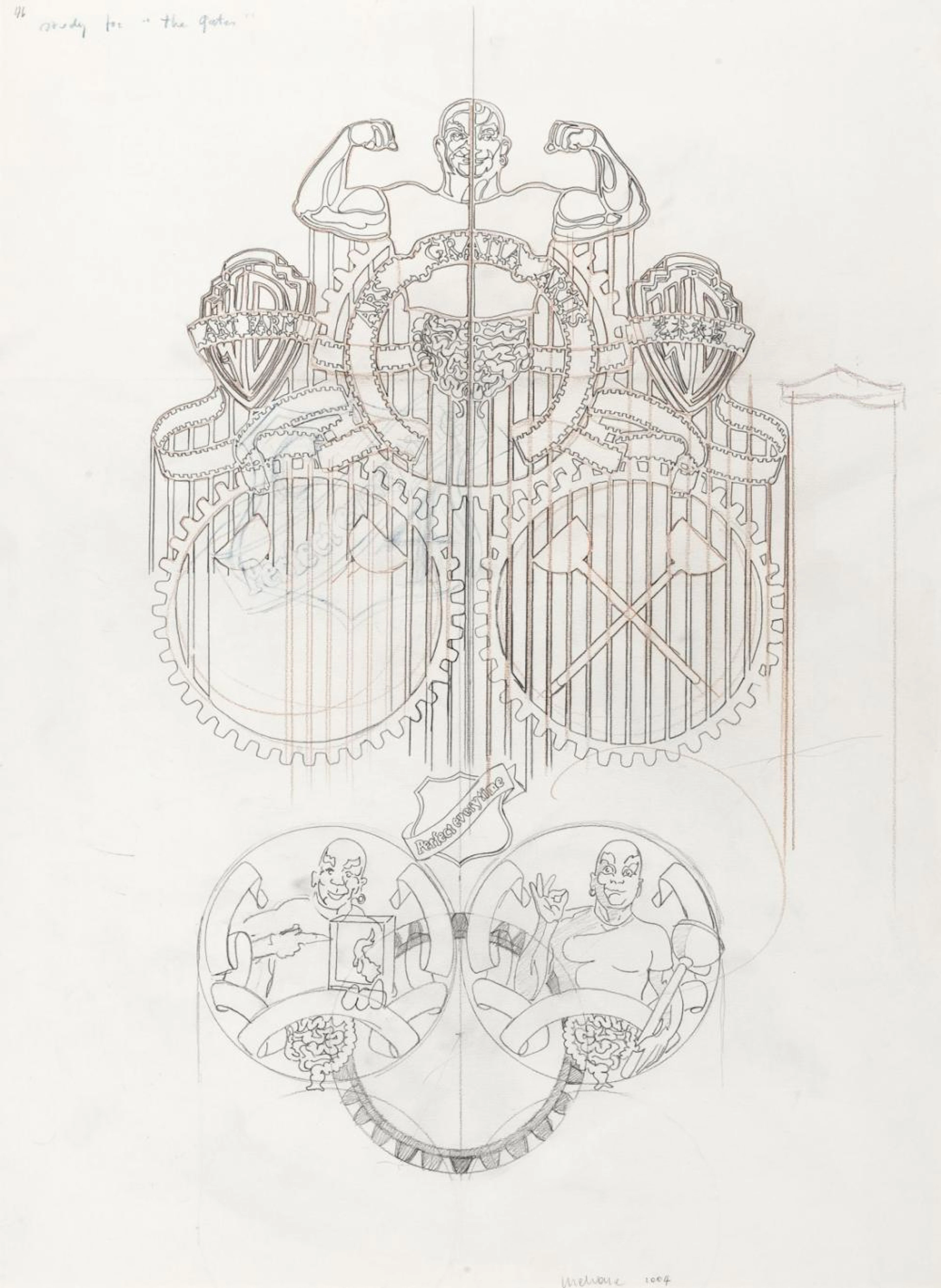 Delvoye Wim - Study for "The Gates" (2004)