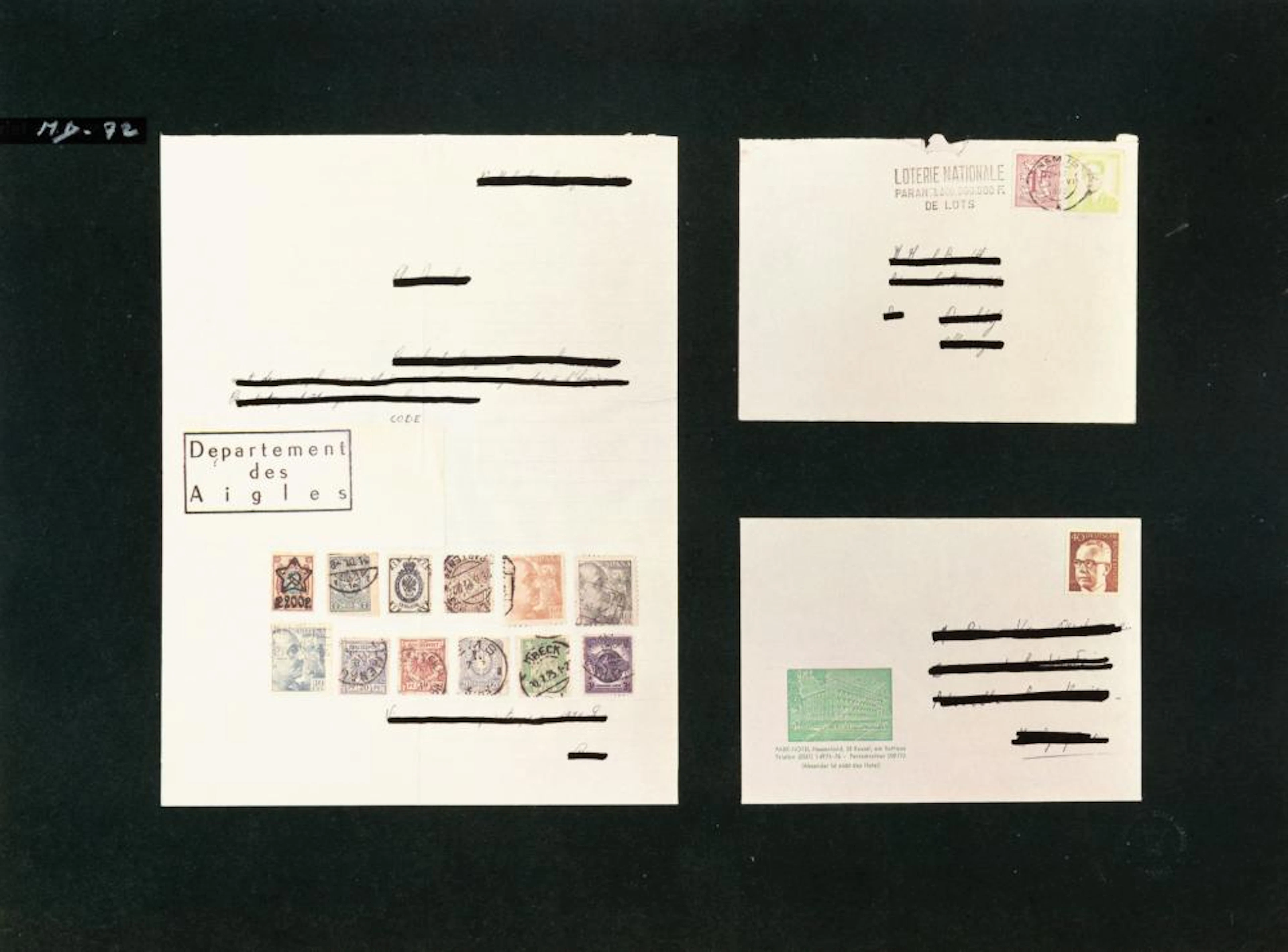 Broodthaers Marcel (1924 - 1976) Belgium - Lettre ouverte A (1972)