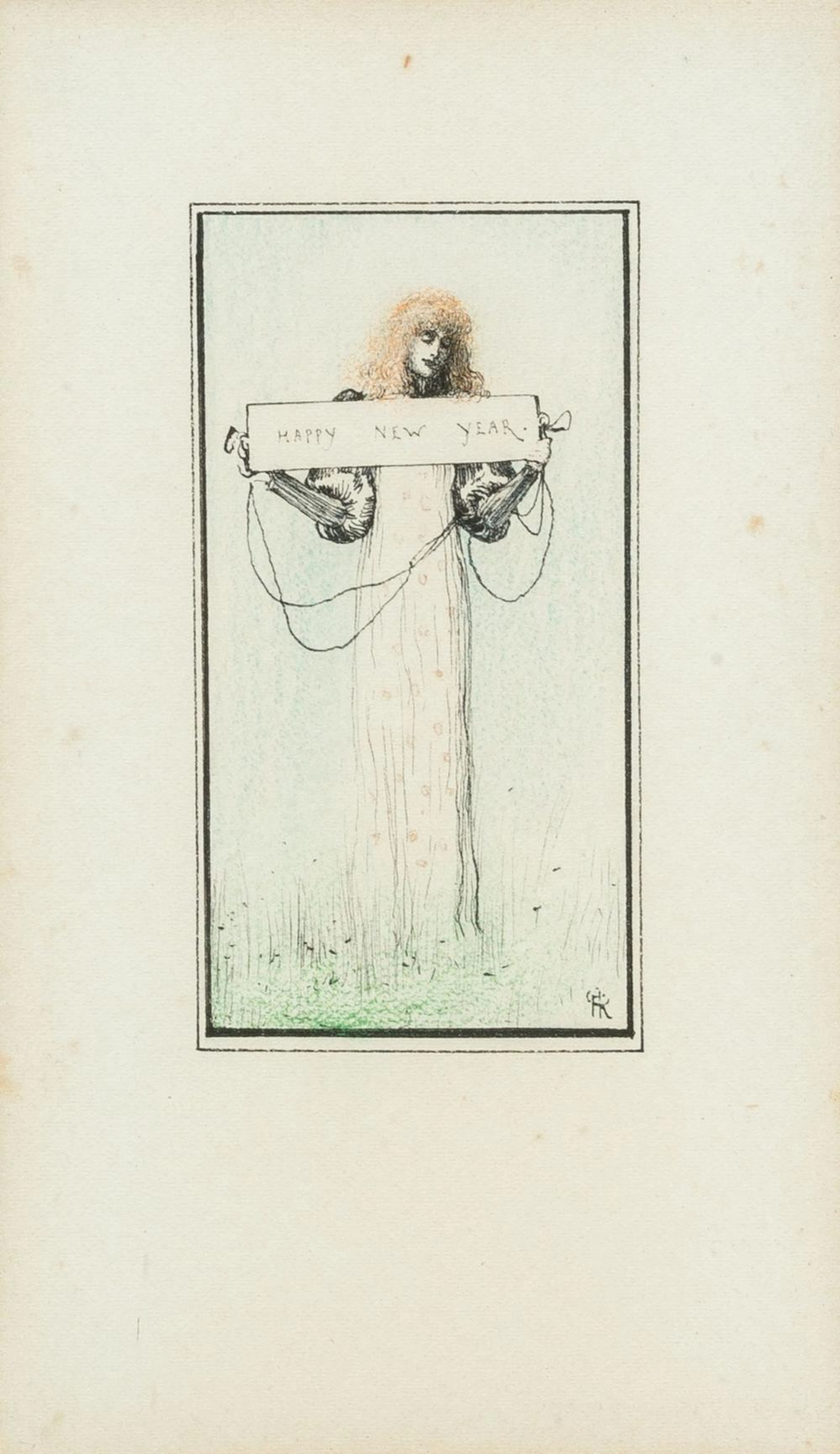 Khnopff Fernand - Carte de voeux (ca. 1892)