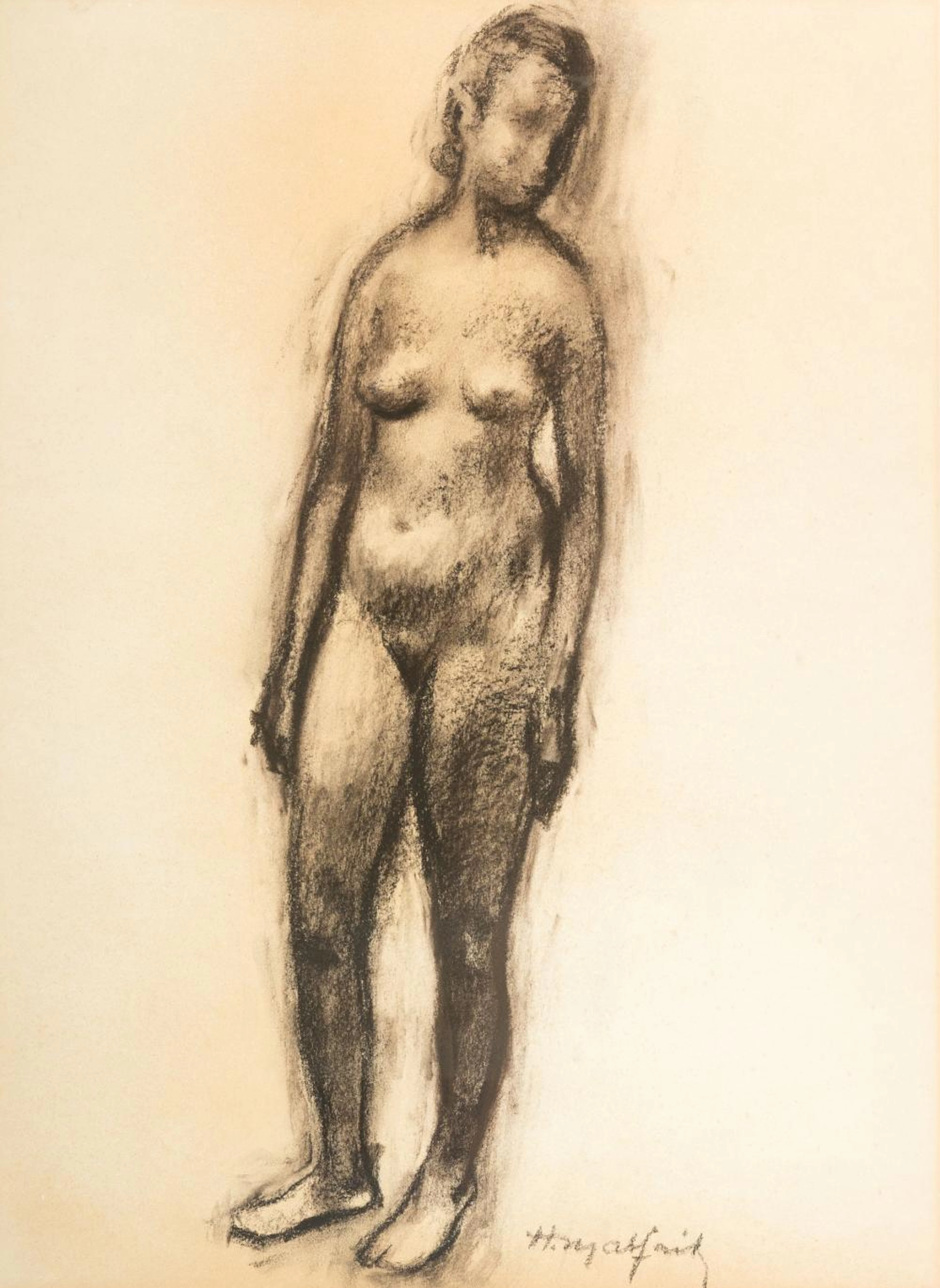 Hubert Malfait - Standing nude (1940-1945)