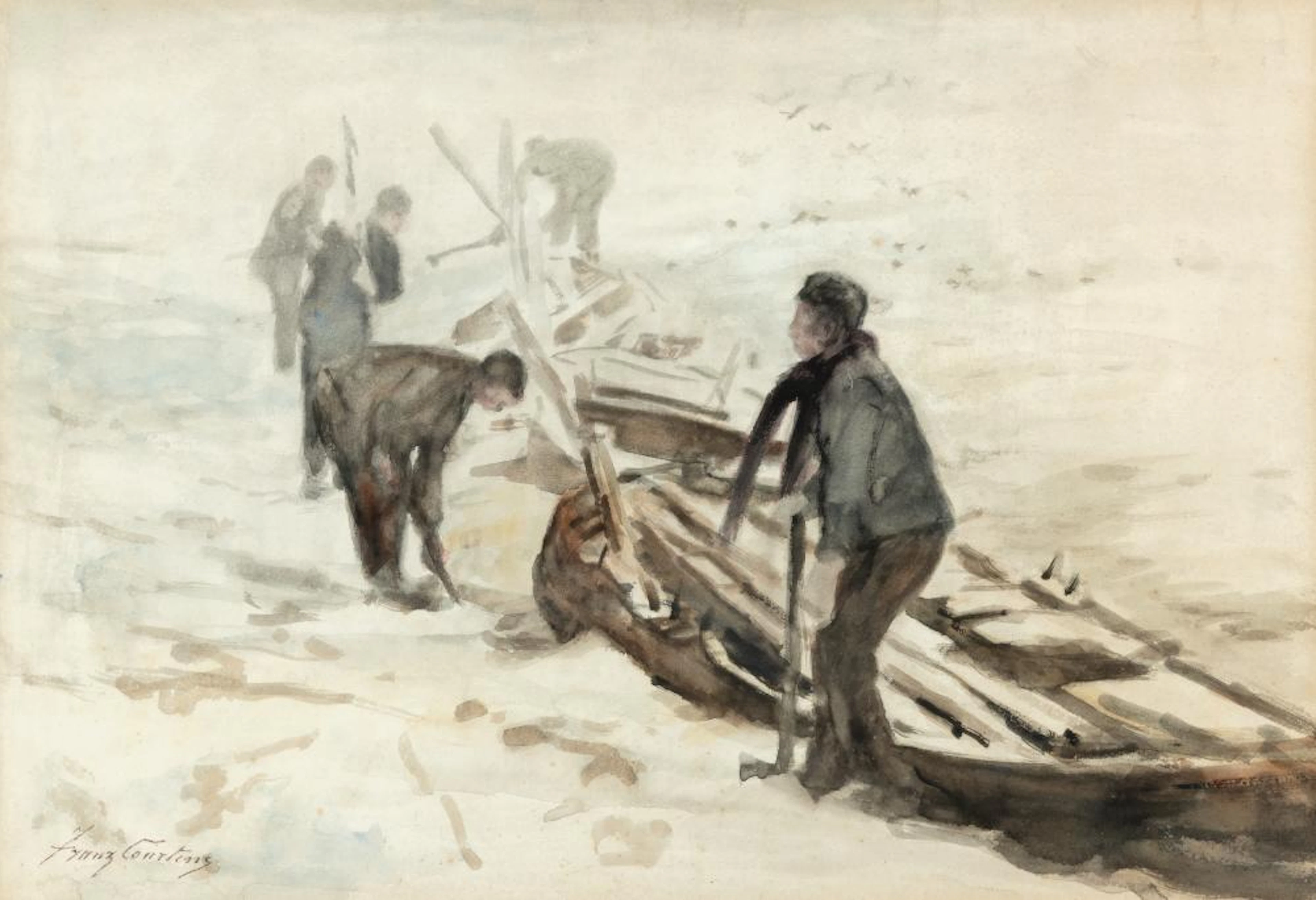 Franz Courtens - Icebreakers in Haarlem