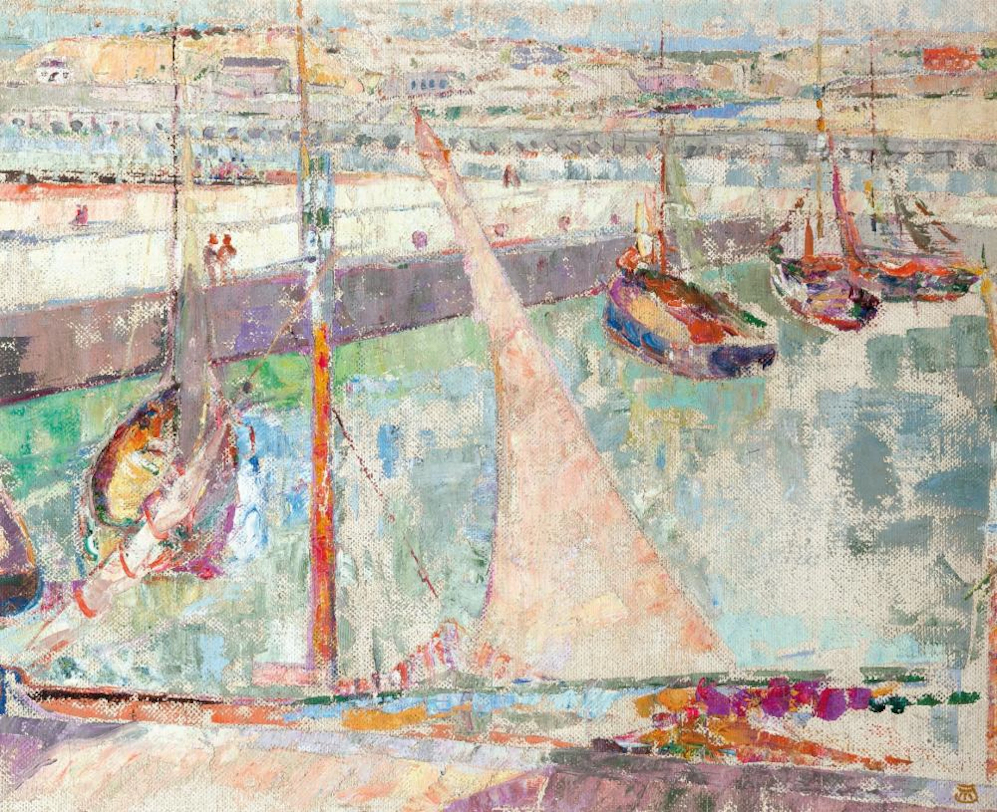 Jefferys Marcel (1872 - 1924) Belgium - Harbour