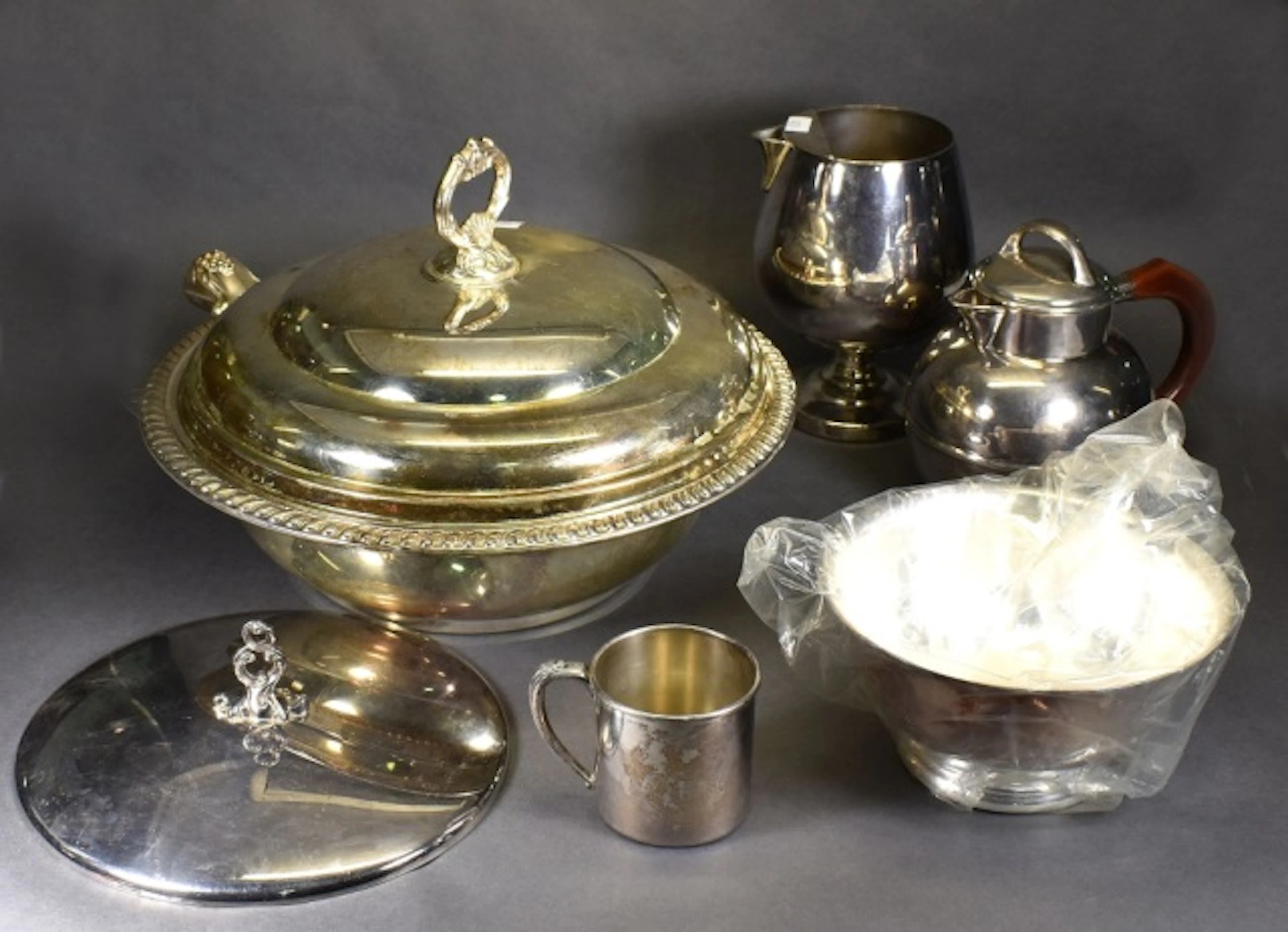 Mixed Lot of Silverplate Dishes and Serving Pieces