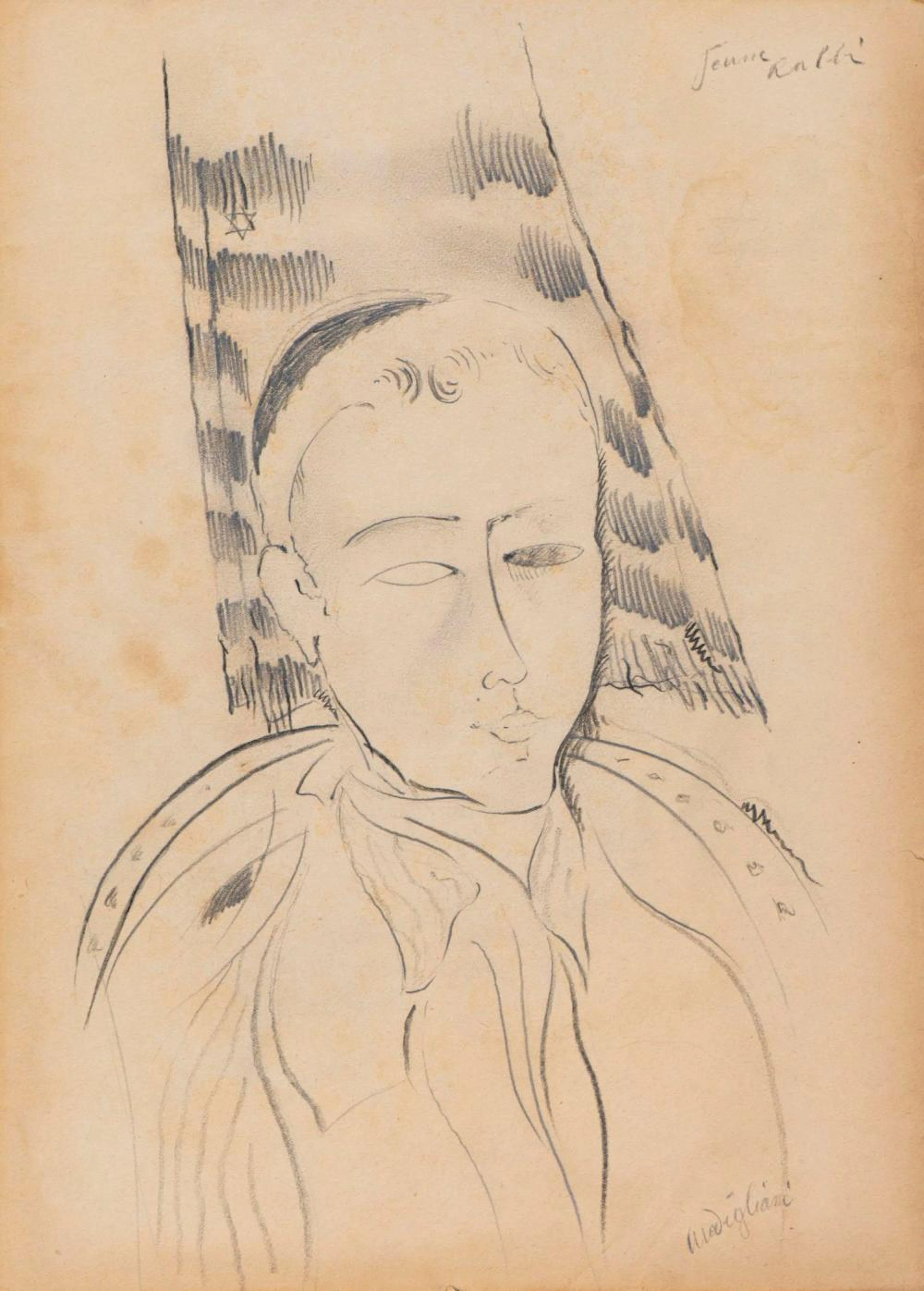Amedeo MODIGLIANI (1884-1920) "Jeune Rabbin"