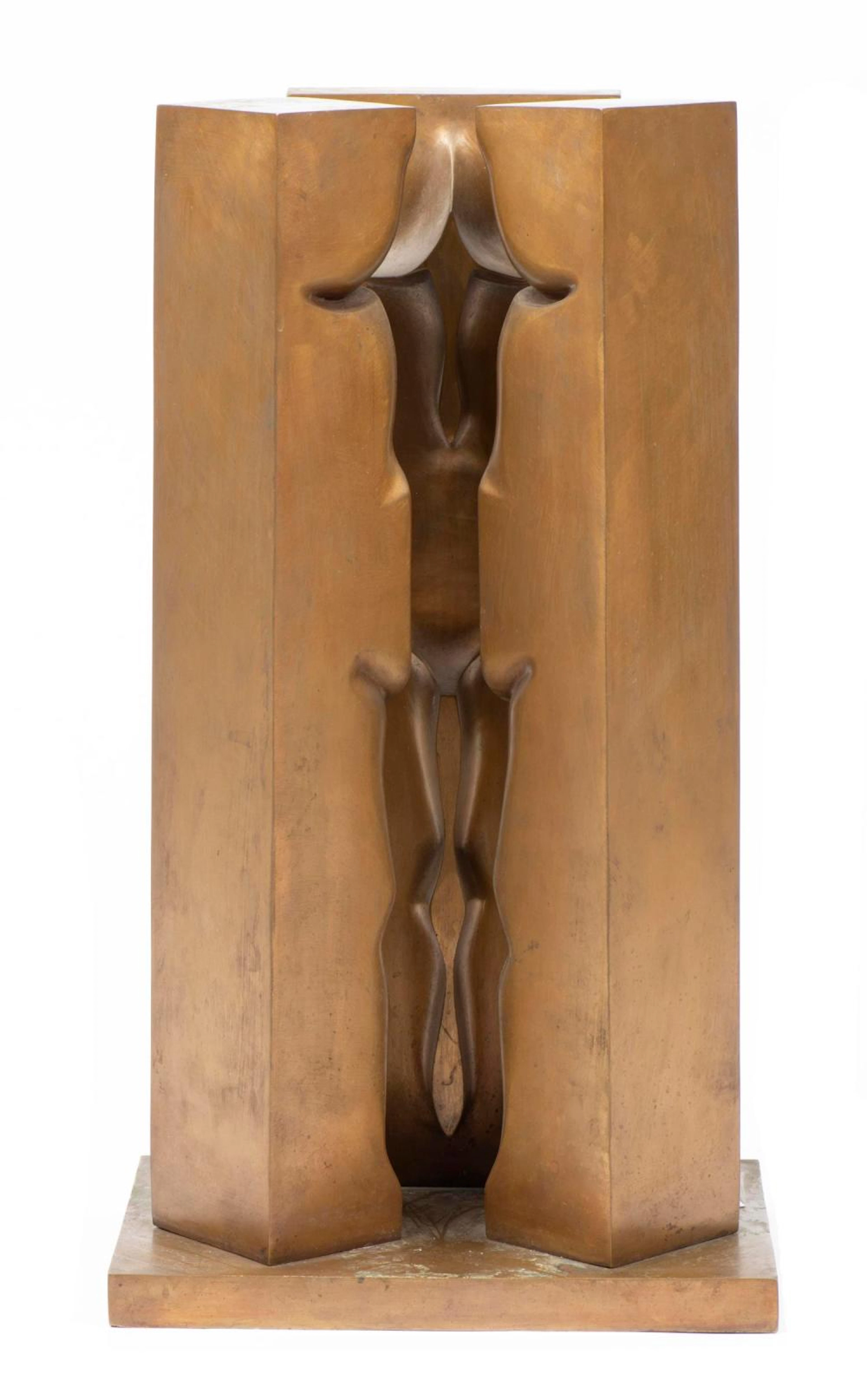 Henri PRESSET (1928-2013) "Trois figures", bronze