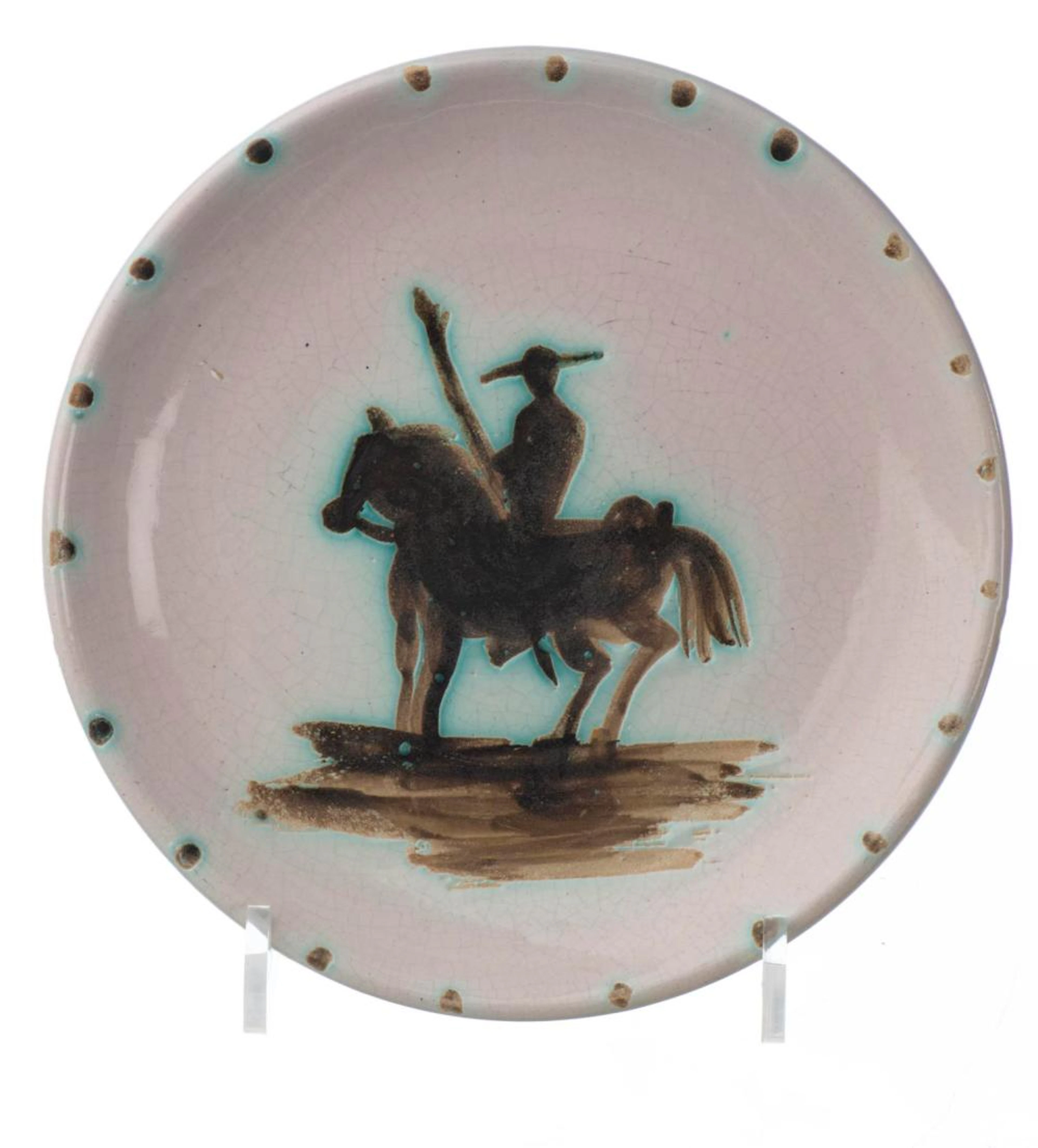 Pablo PICASSO (1881-1973), MADURA Assiette "Picador"(1952)