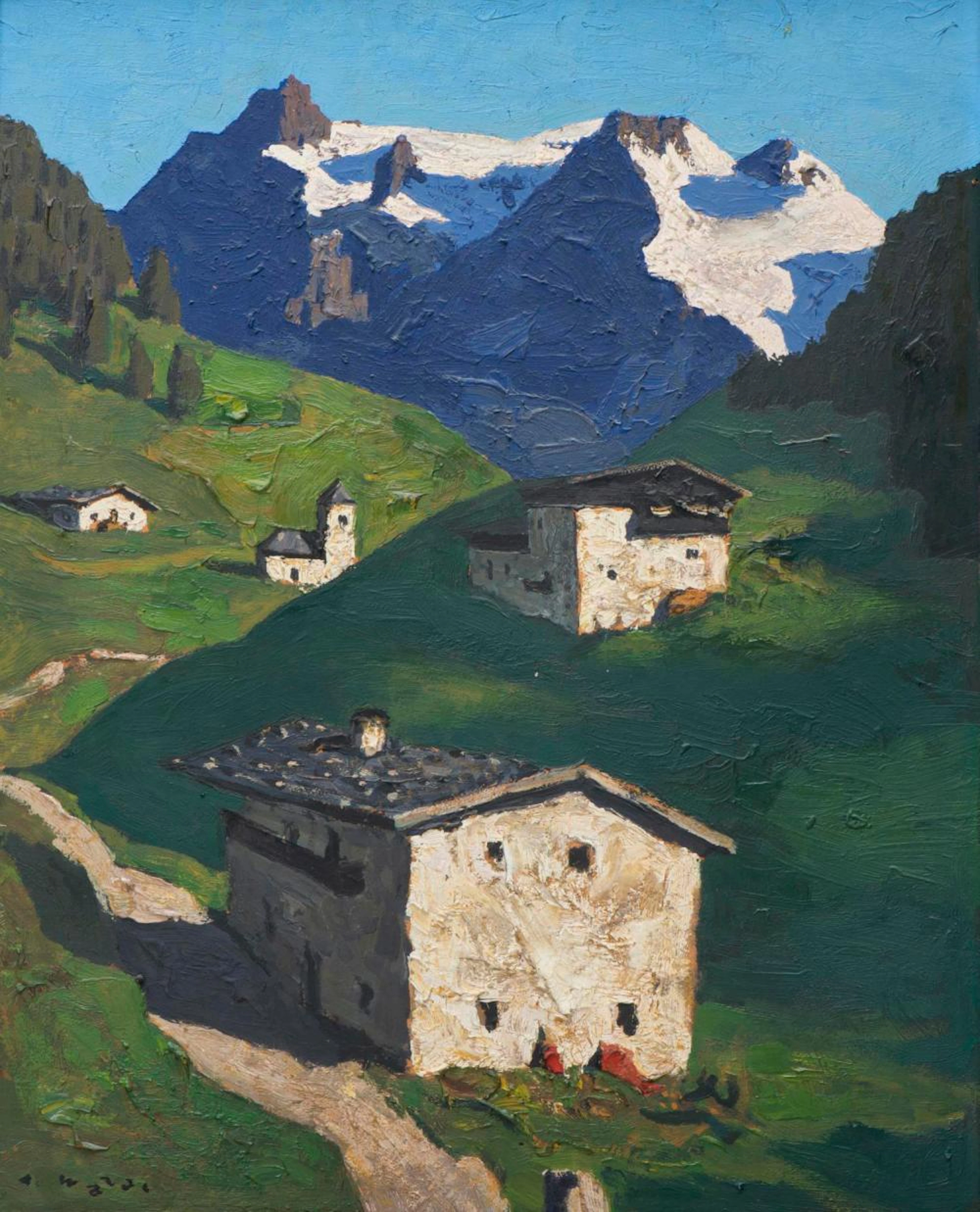 Alfons WALDE (1891-1958) "Frühling in Tirol"